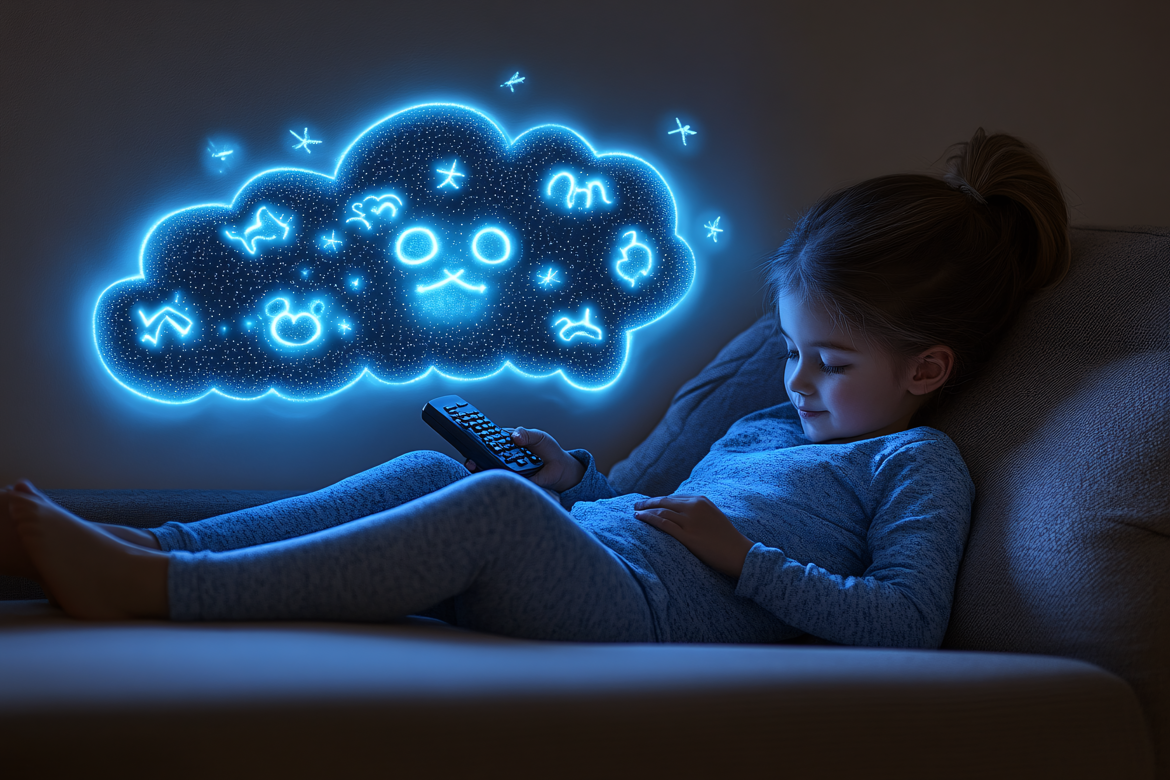 Child Watching Imagination on TV