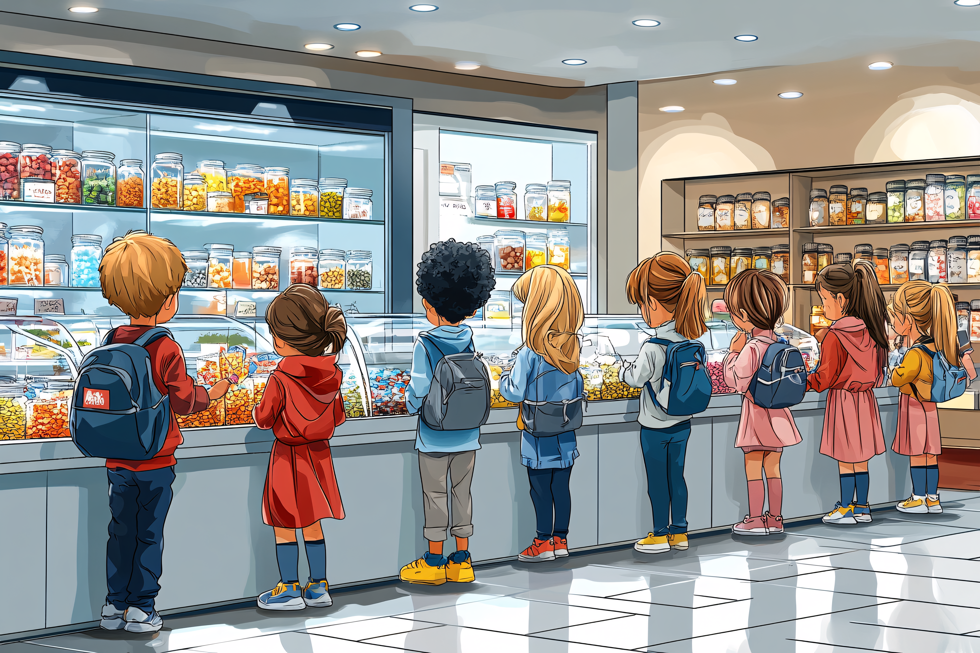 Children At Candy Store