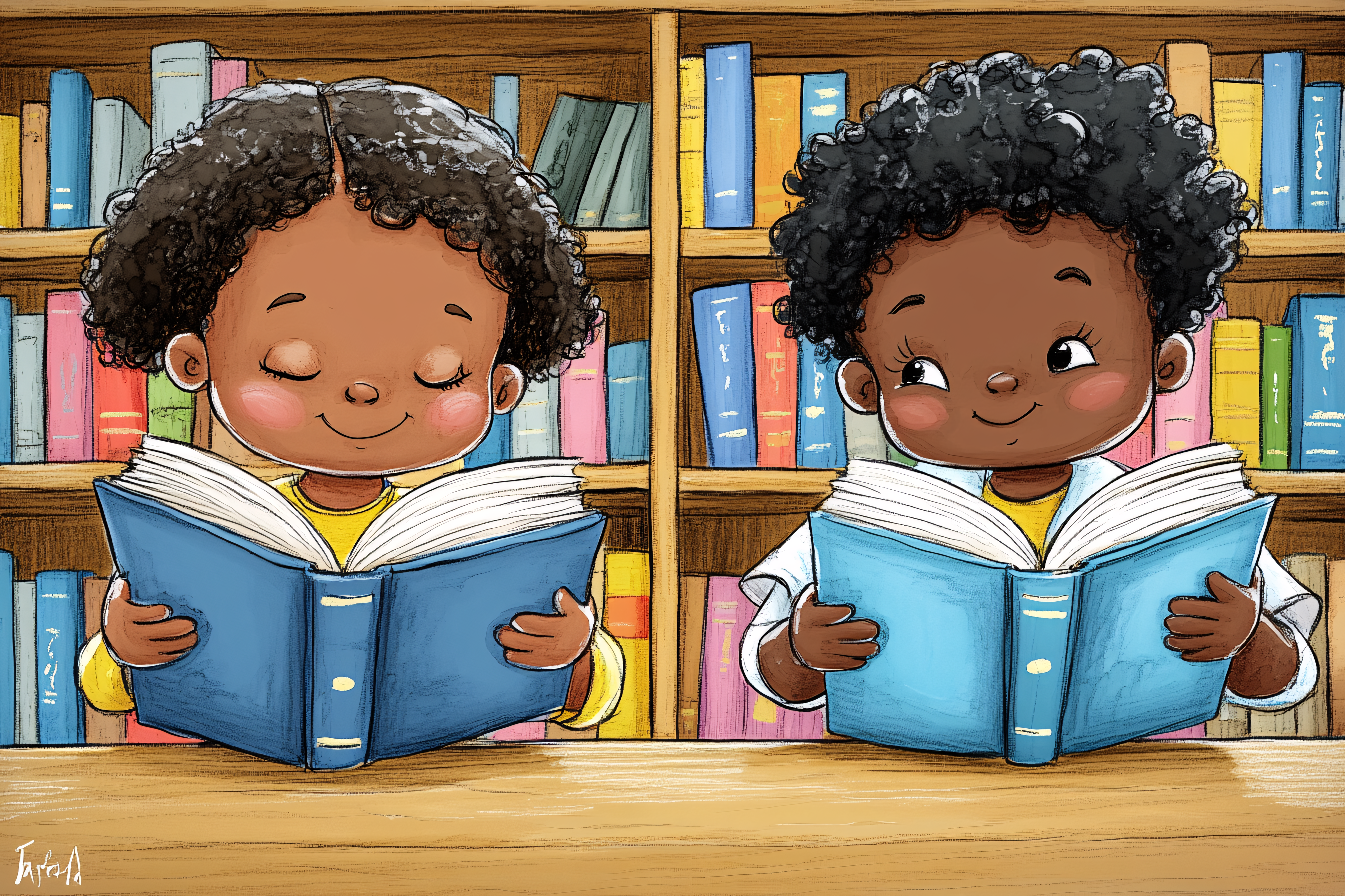 Children Reading Books