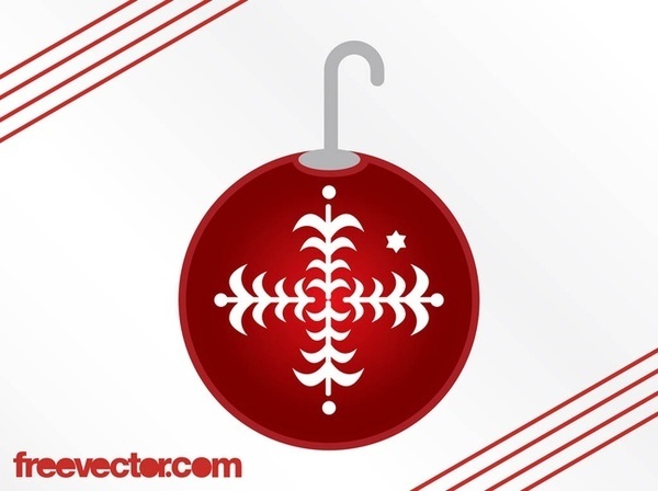 Christmas Ball Ornament Free Vector