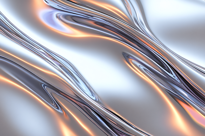 Chrome Waves Texture