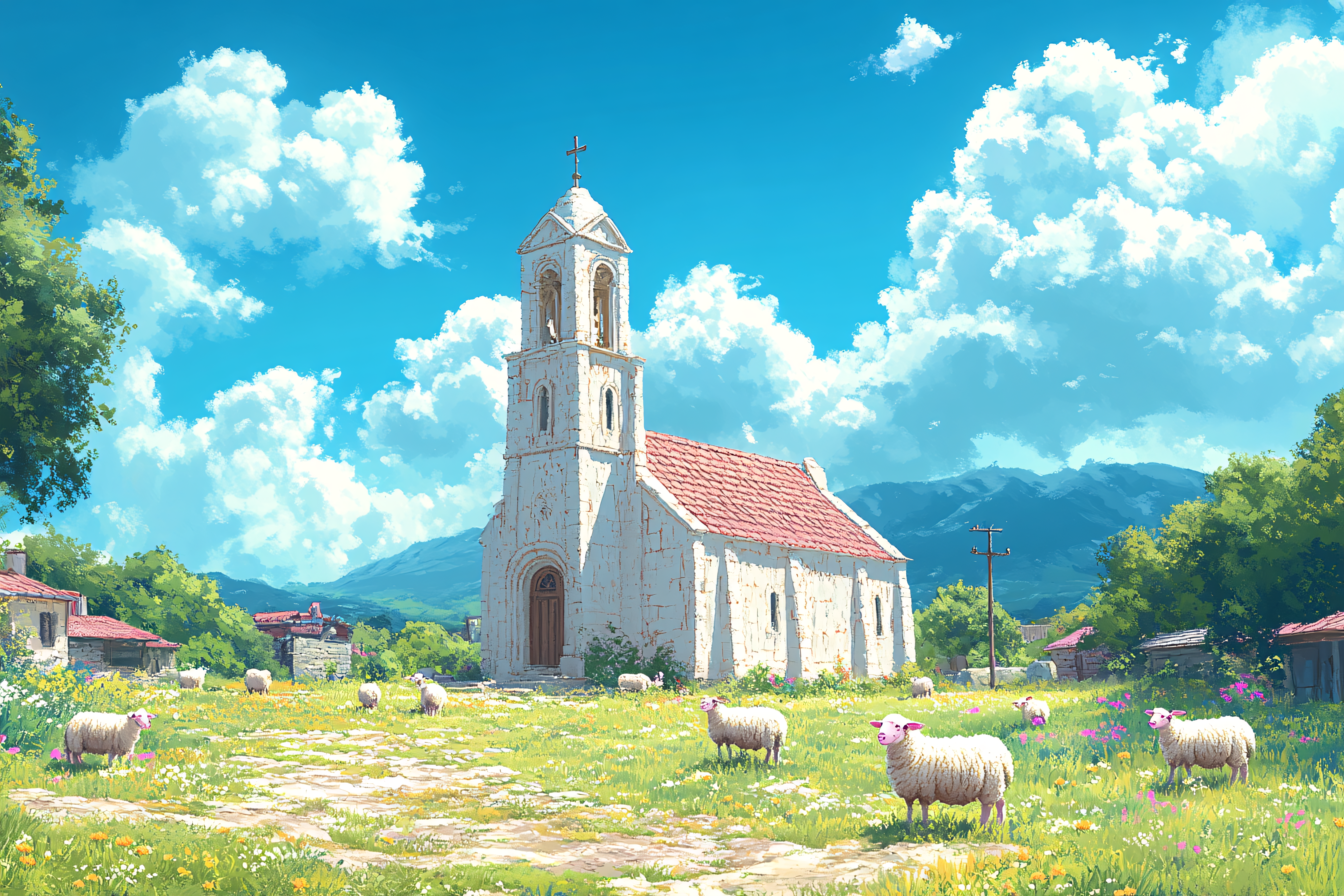 Church In Rural Landscape