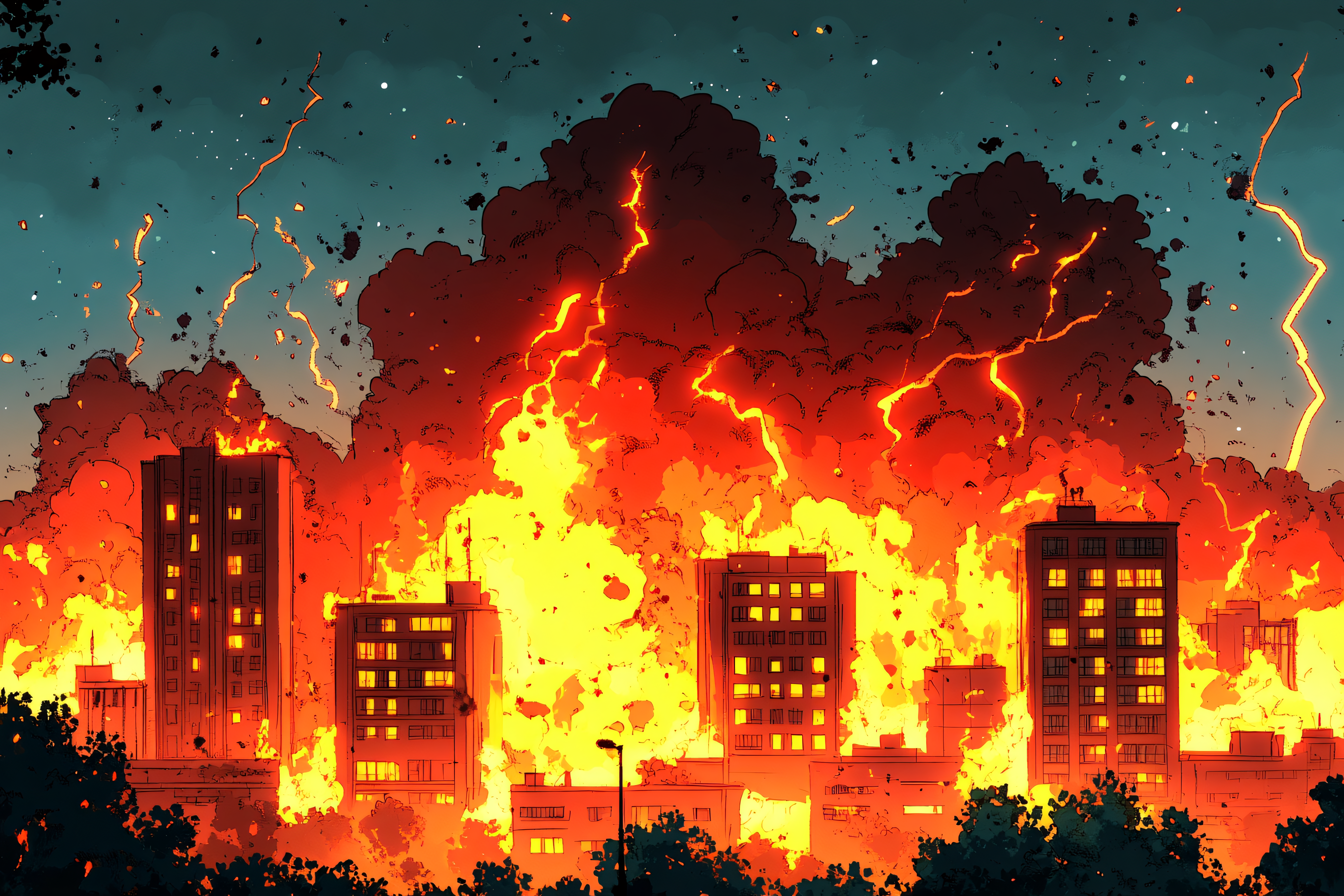 City Ablaze
