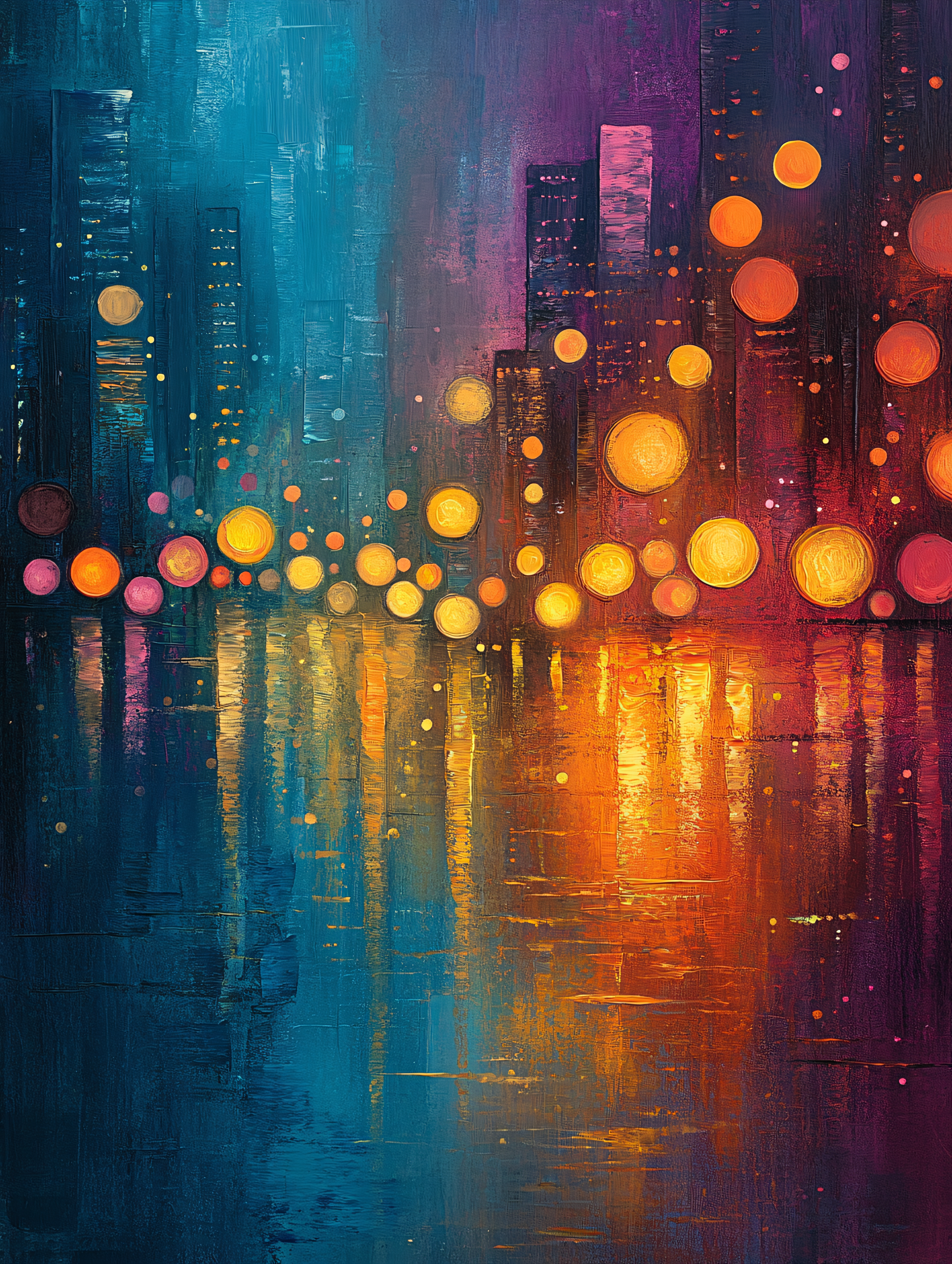 City Lights Reflection