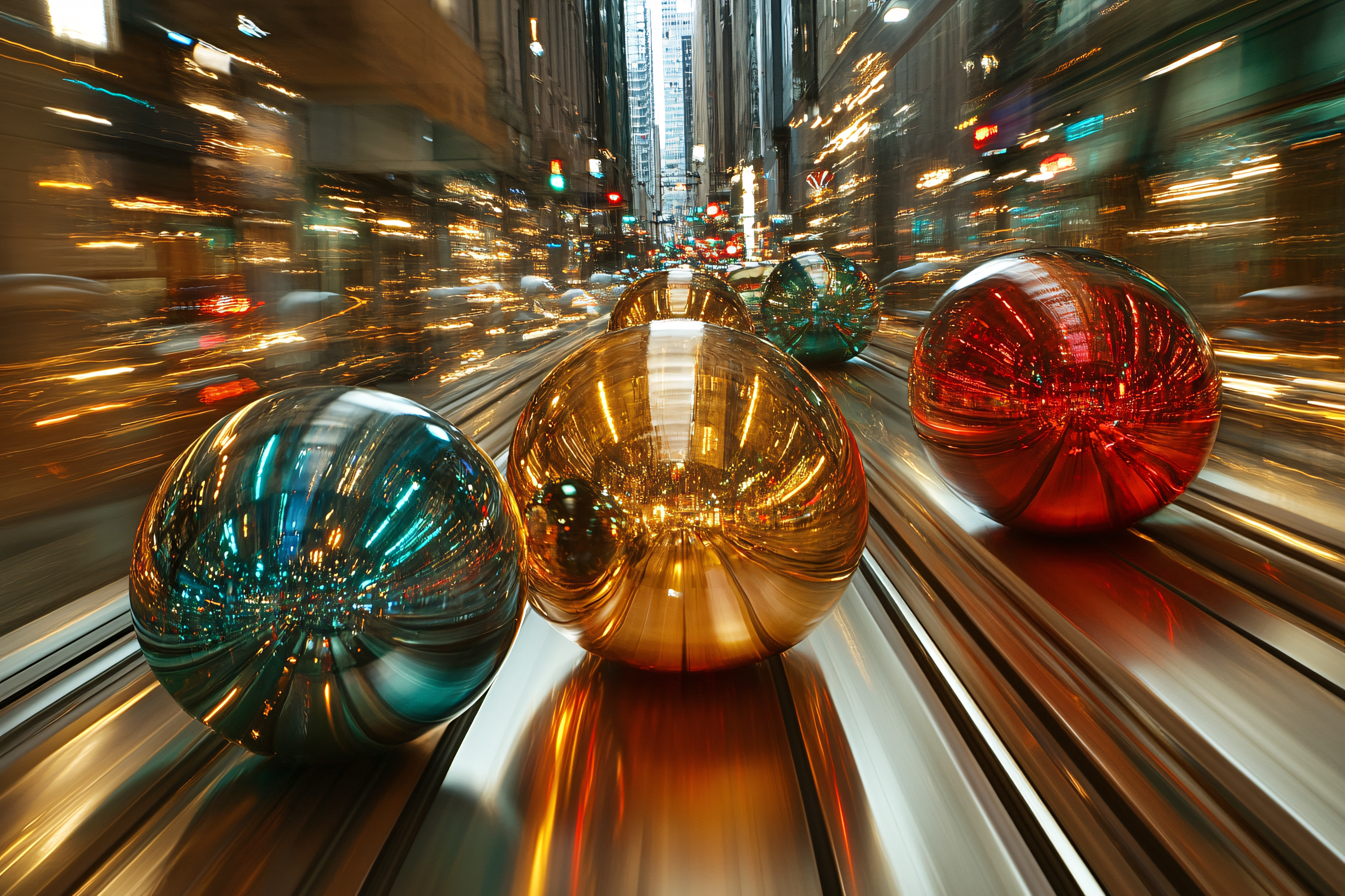 City Reflections in Orbs