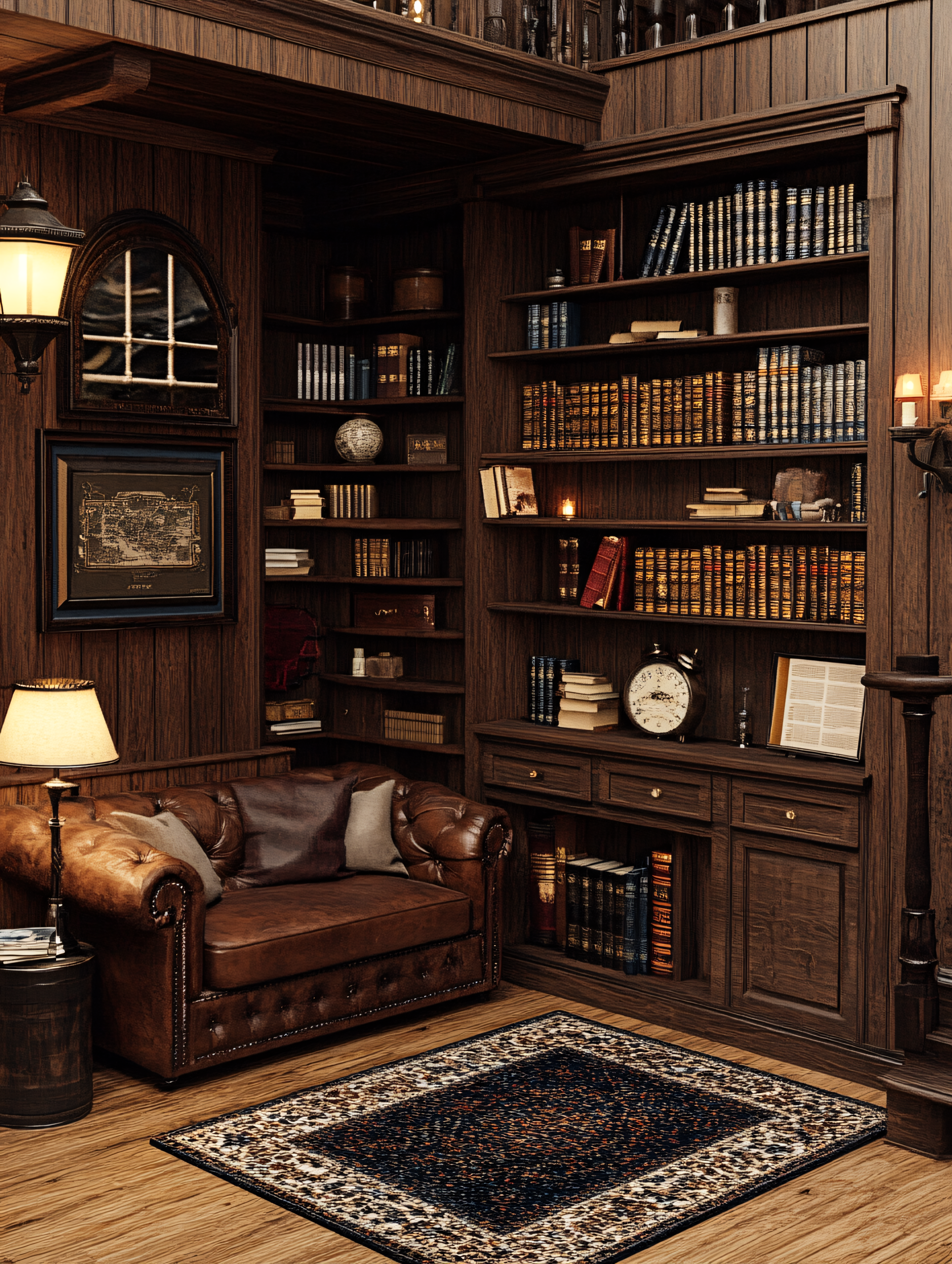 Classic Library Interior