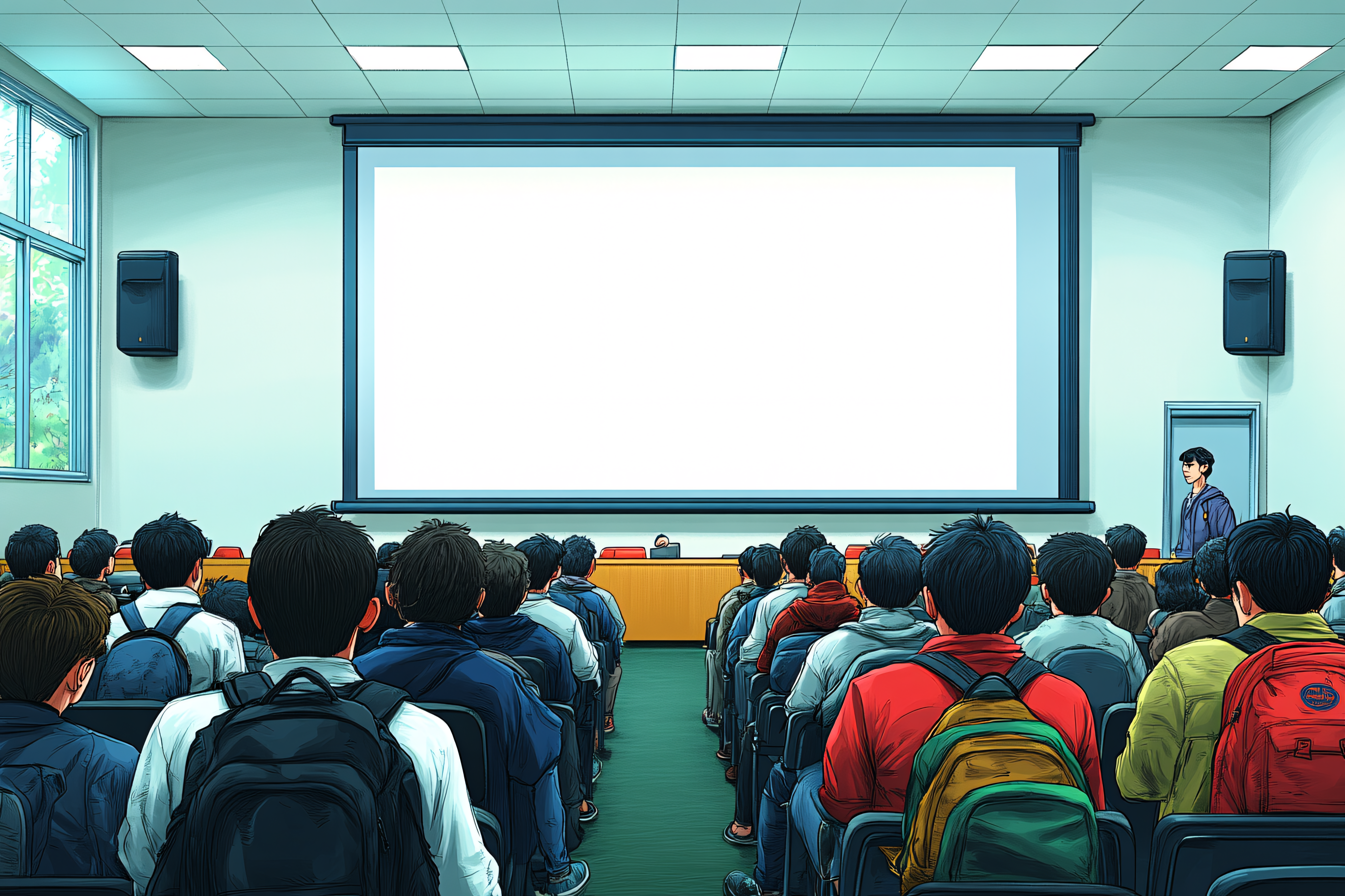 Classroom Lecture Scene