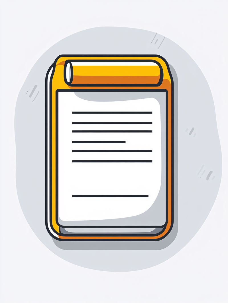 Clipboard With Lined Paper