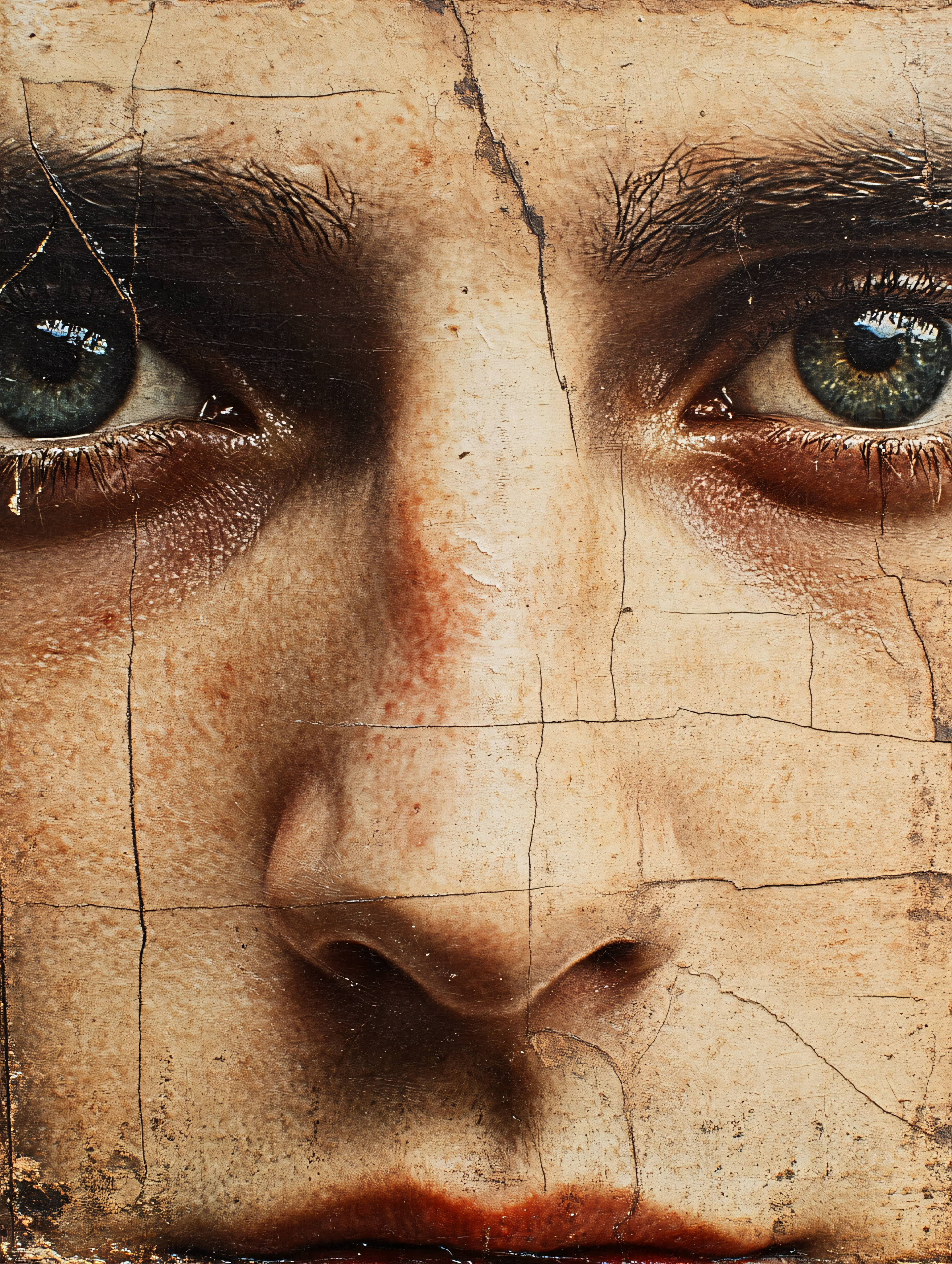 Close Up Portrait Of A Face