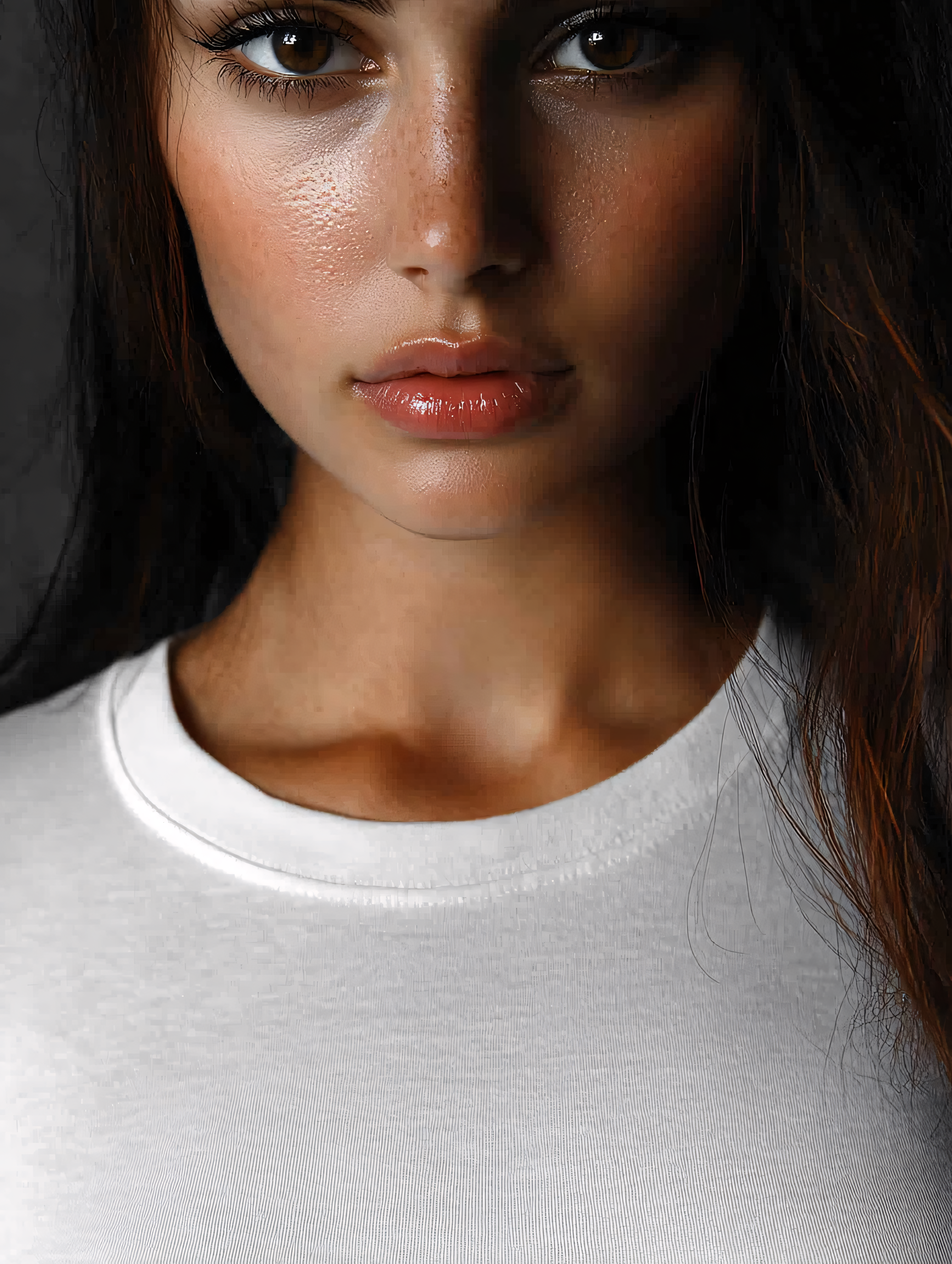 Close Up Portrait Of A Woman