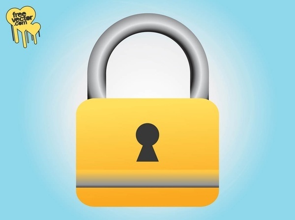 Closed Padlock Free Vector