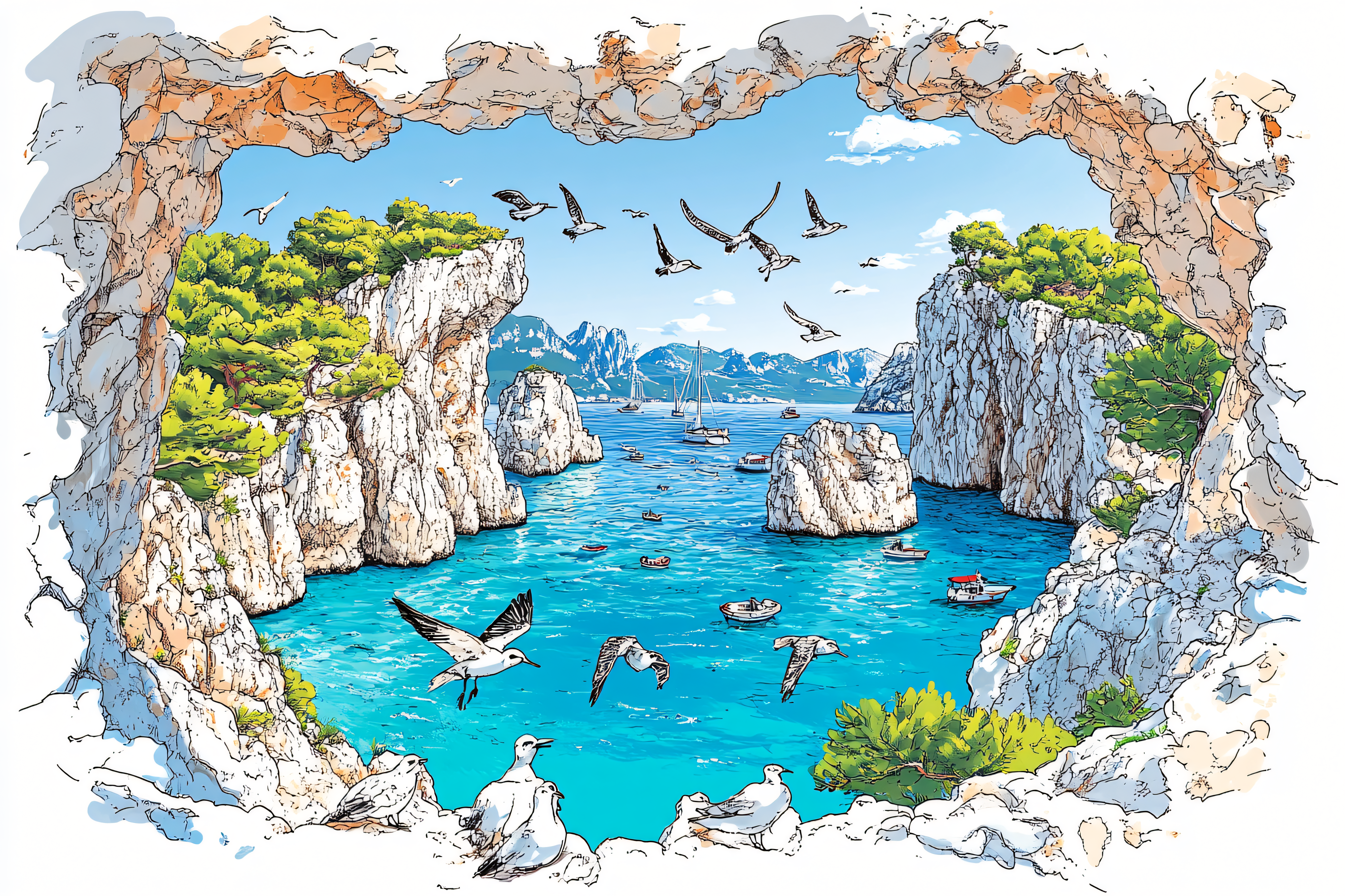Coastal Cliff Scenery