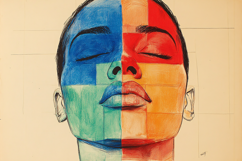 Color Block Portrait