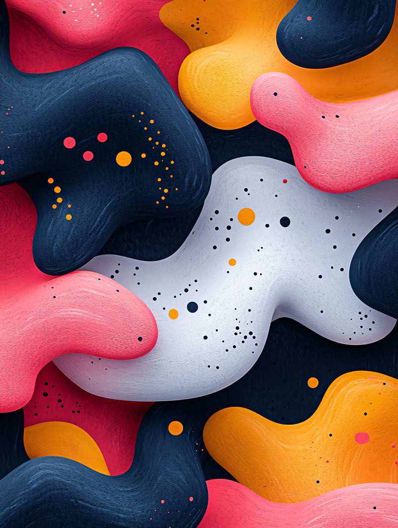 Colorful Abstract Blob Pattern
