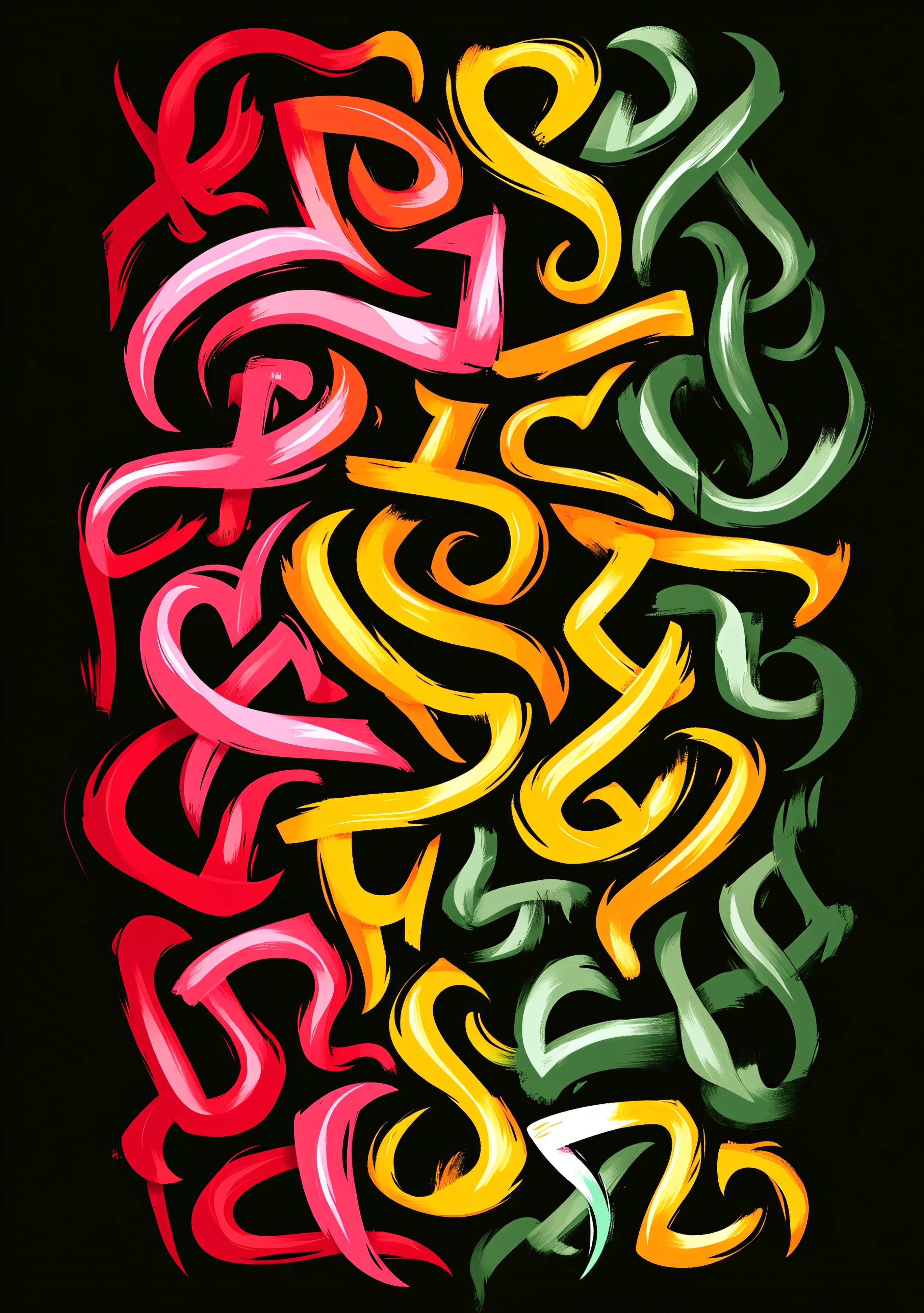 Colorful Abstract Brushstrokes