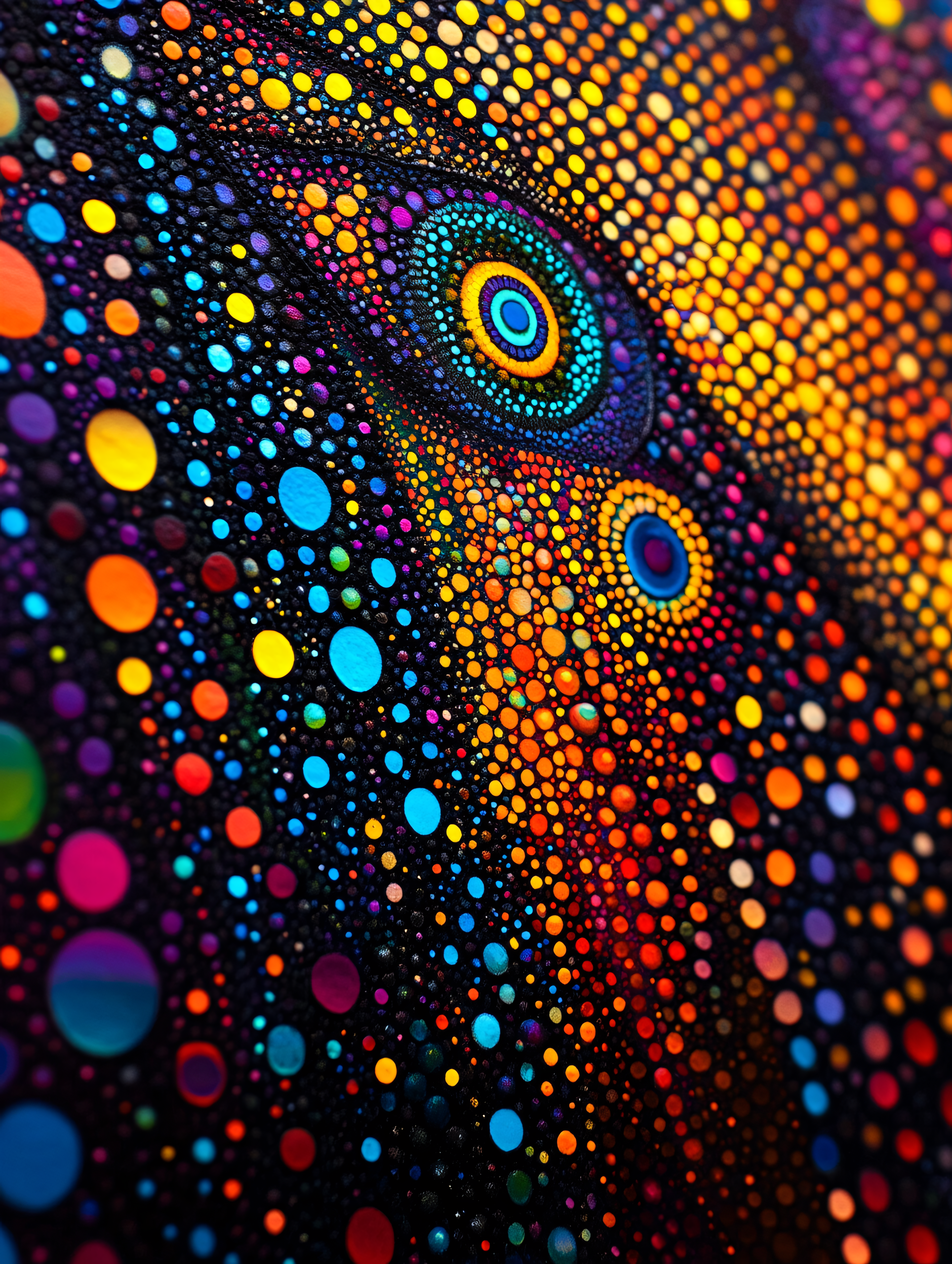 Colorful Abstract Circles Pattern