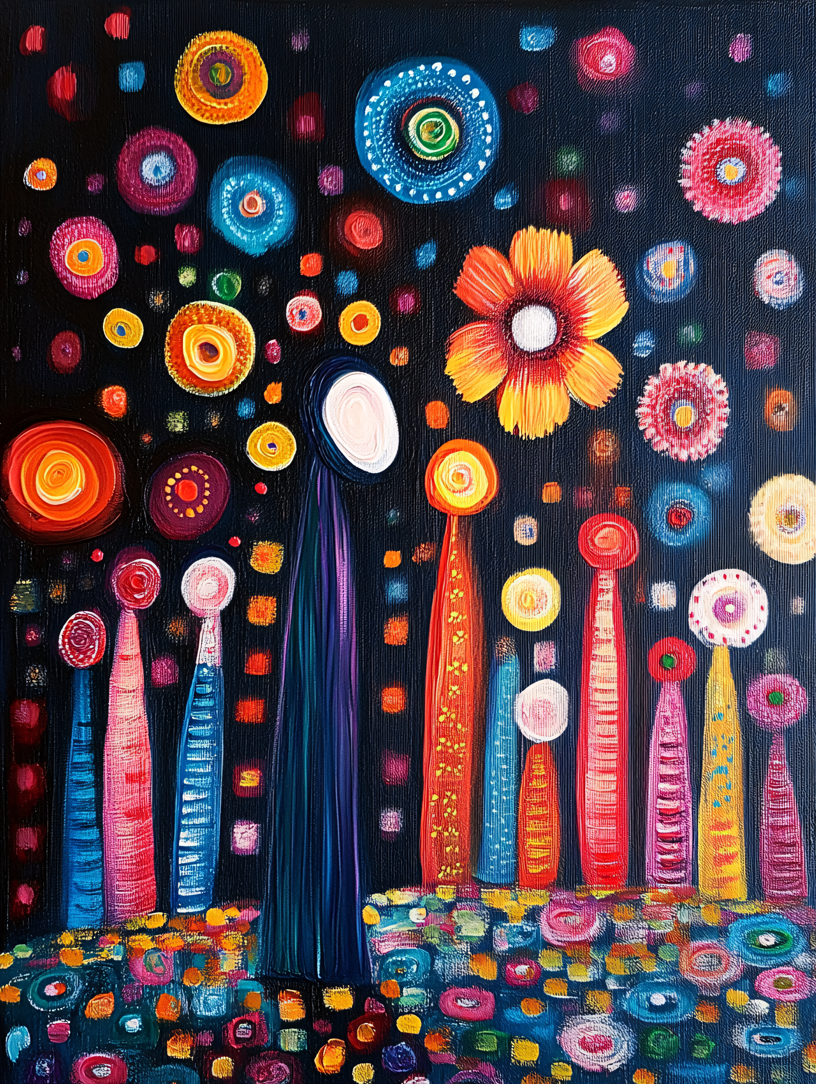 Colorful Abstract Figures Painting