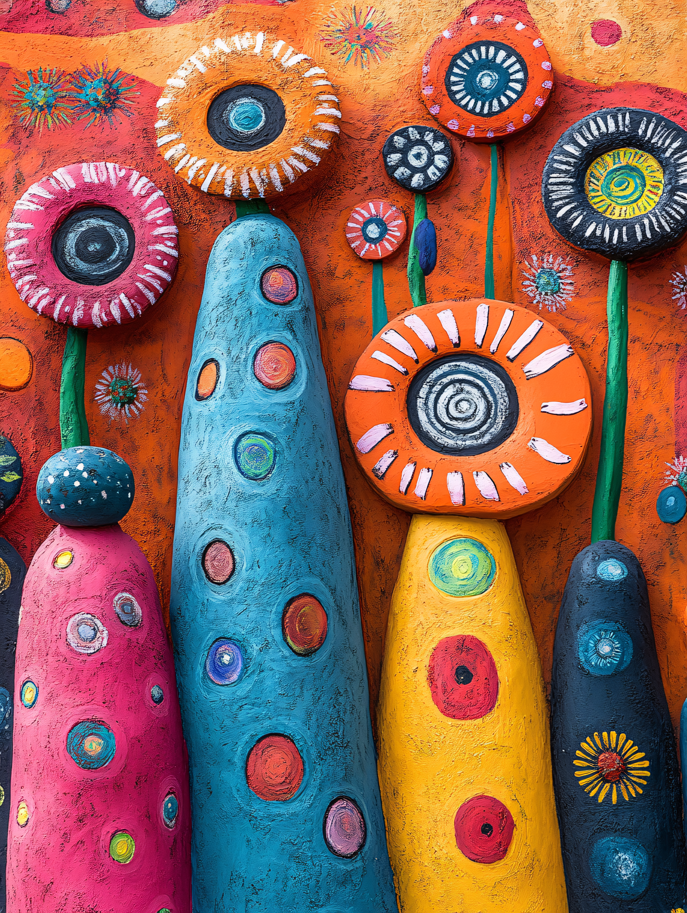 Colorful Abstract Floral Design