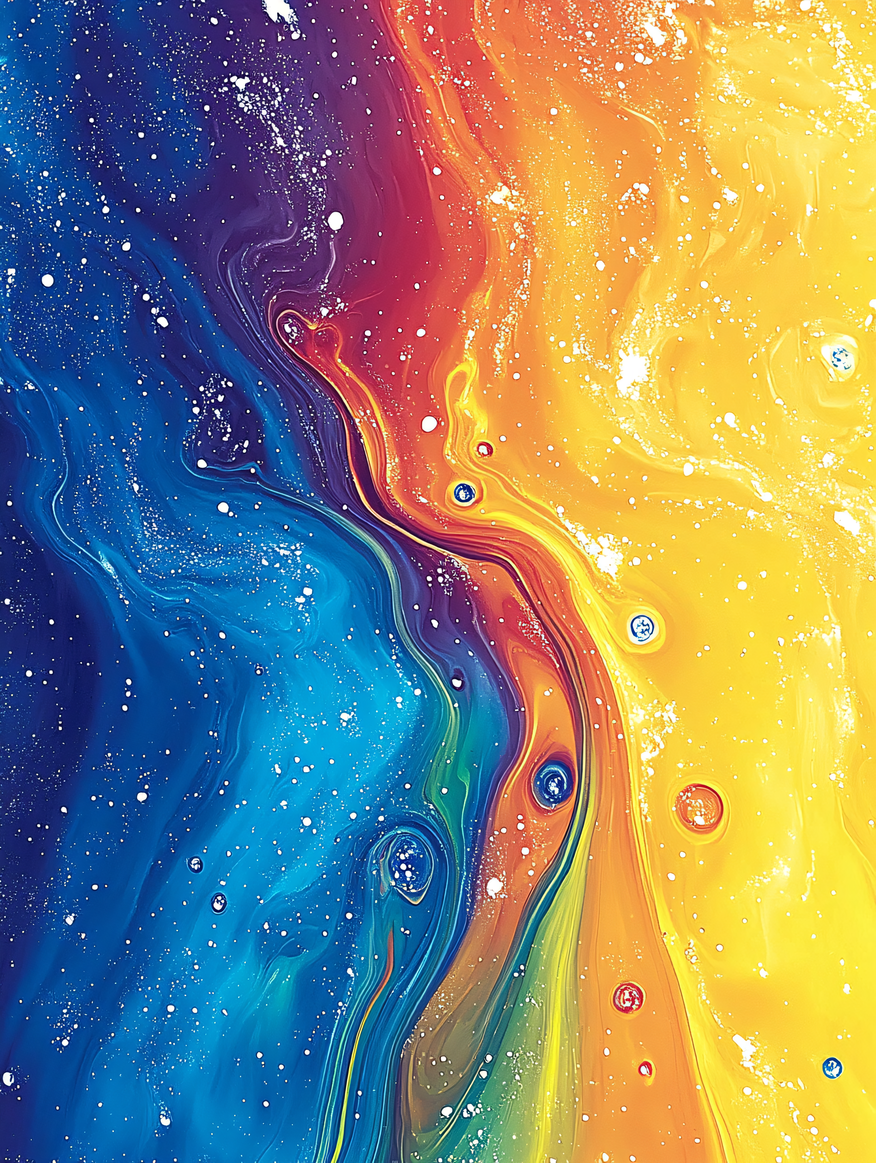 Colorful Abstract Liquid Art