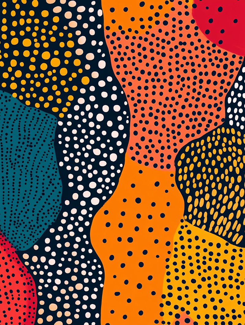 Colorful Abstract Pattern with Dots