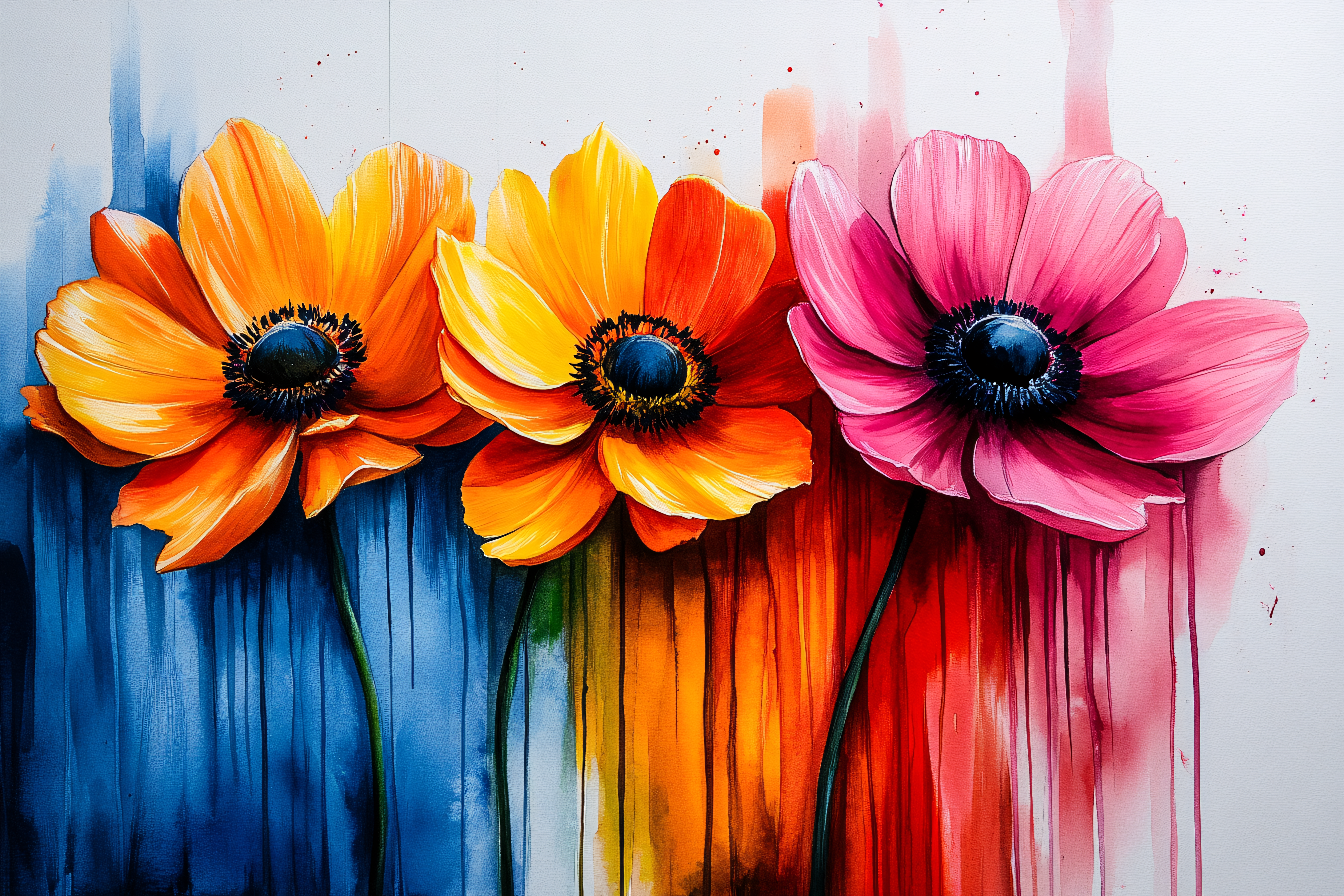 Colorful Anemone Trio