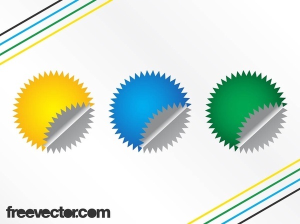 Colorful Badge Templates Free Vector