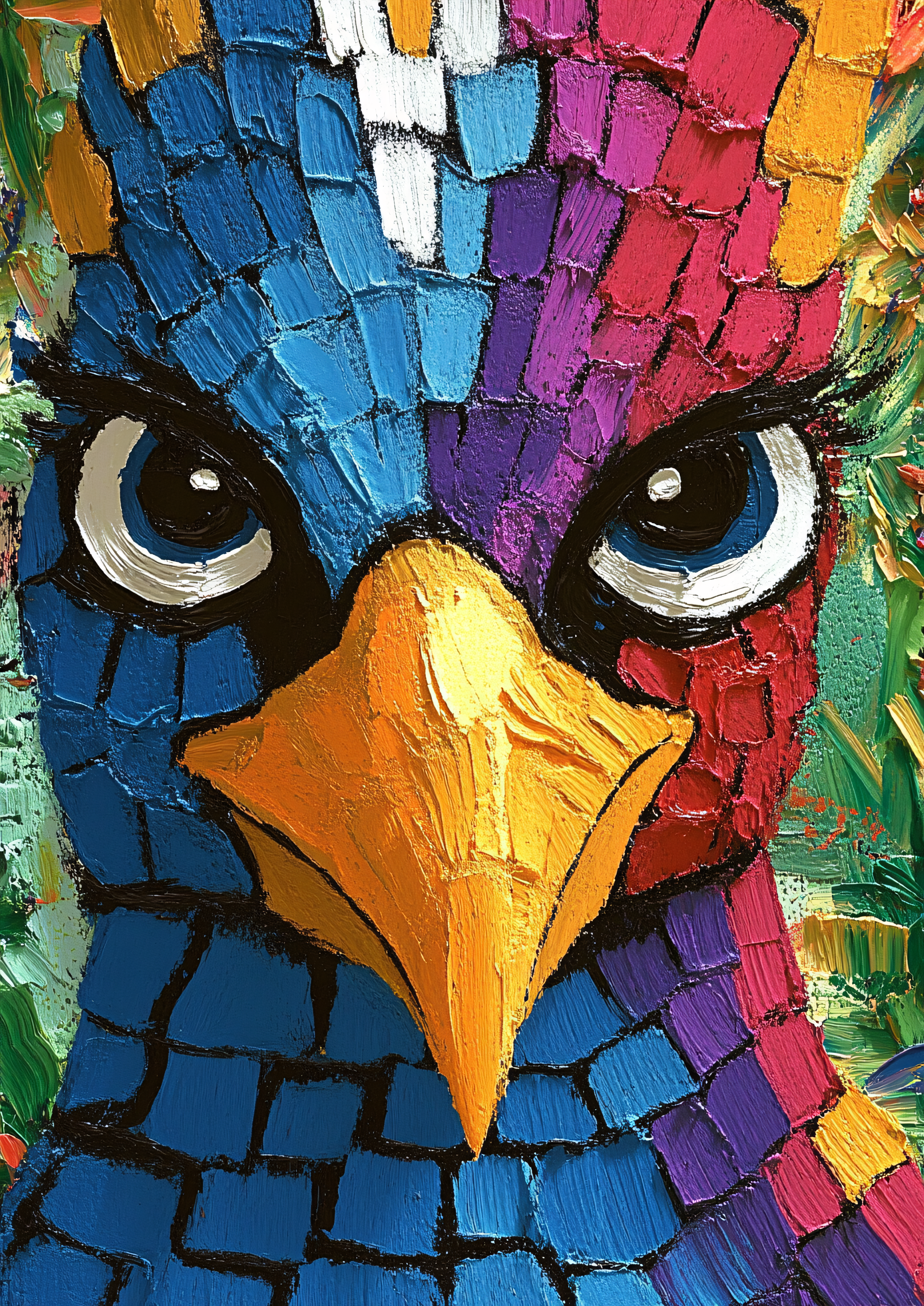 Colorful Bird Portrait