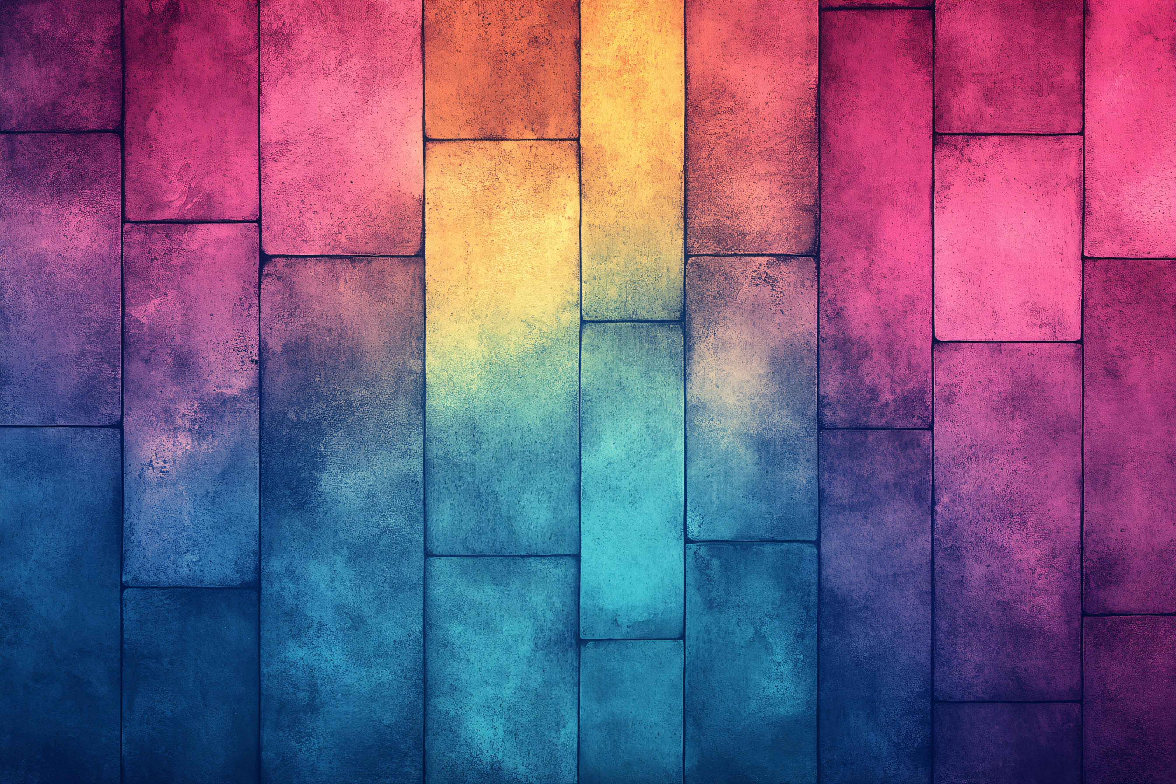 Colorful Brick Wall