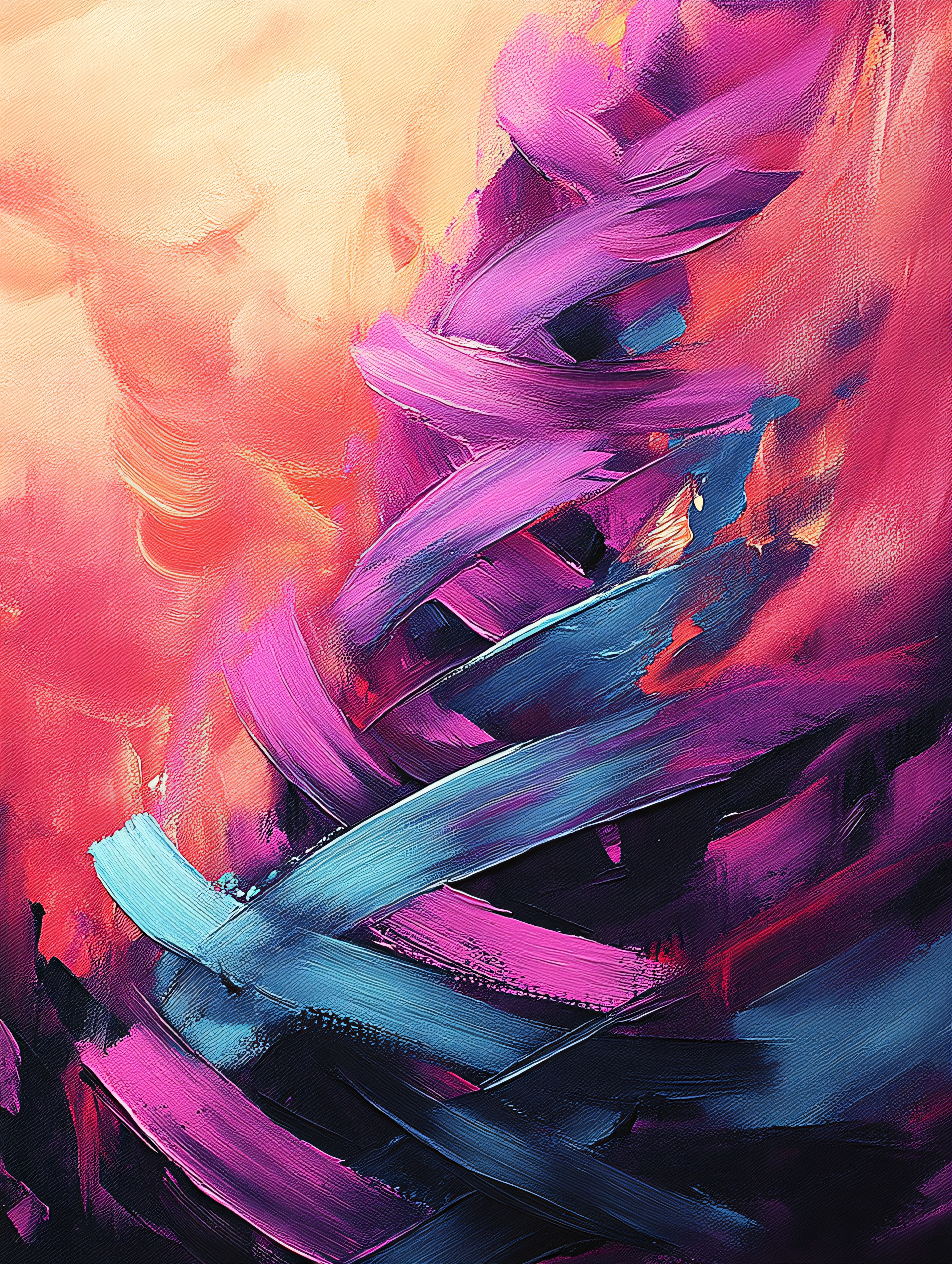 Colorful Brushstroke Abstract