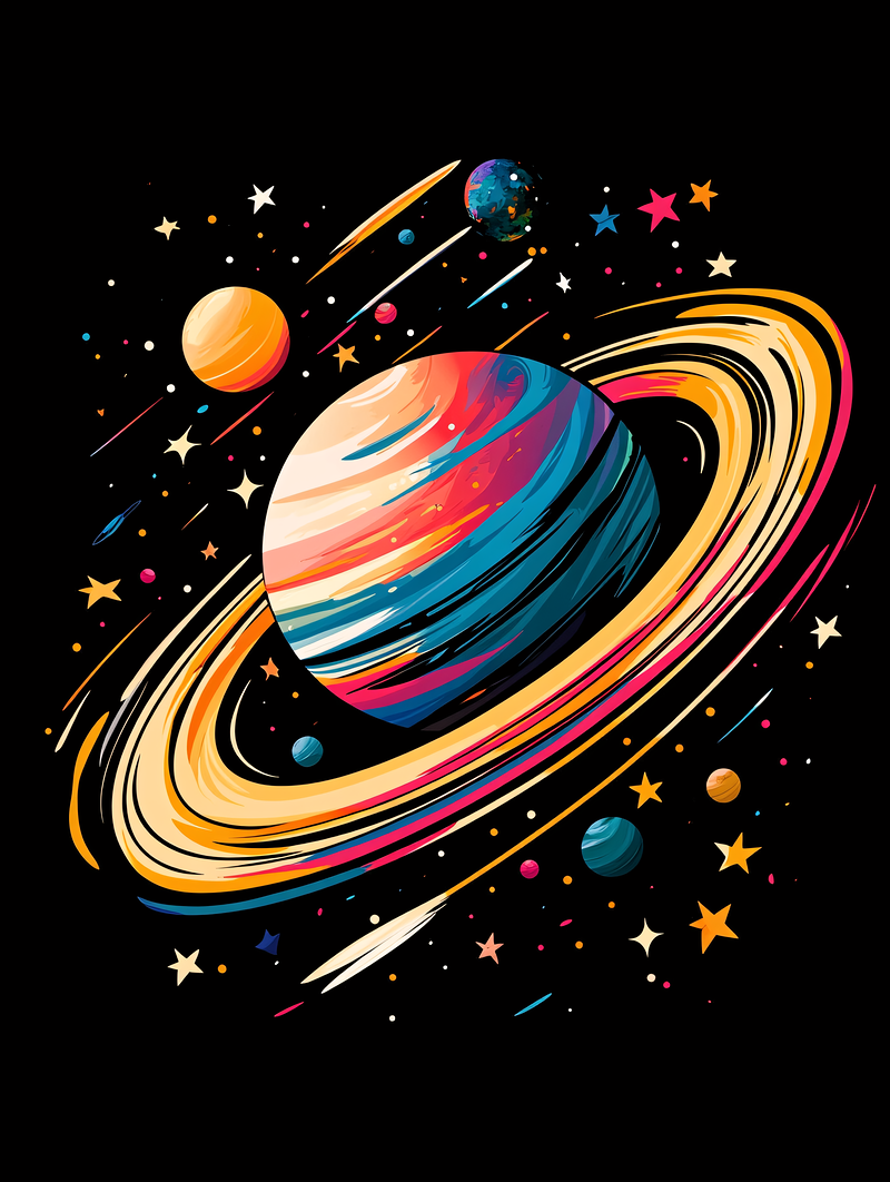 Colorful Cosmic Dance