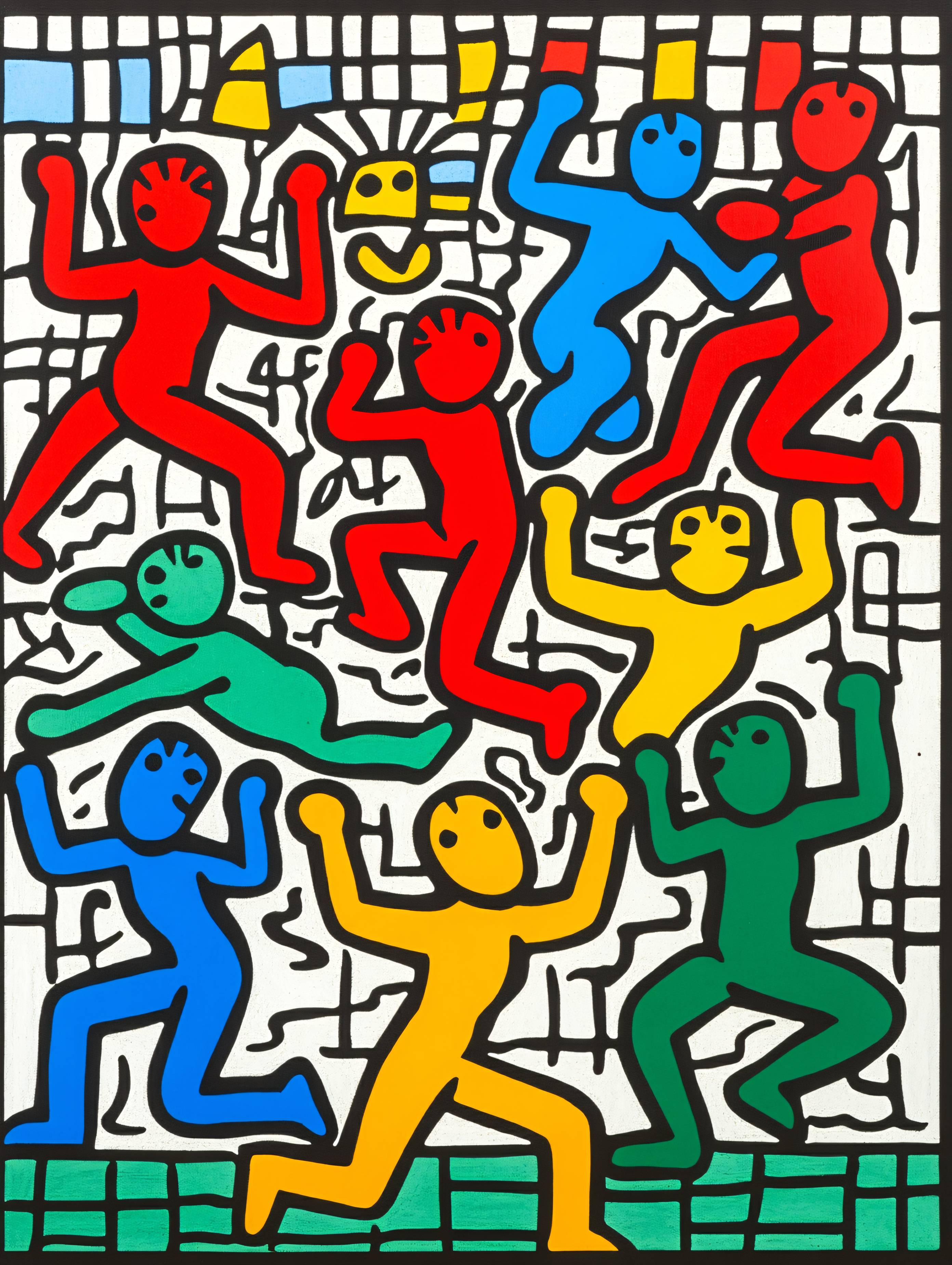 Colorful Dancing Figures