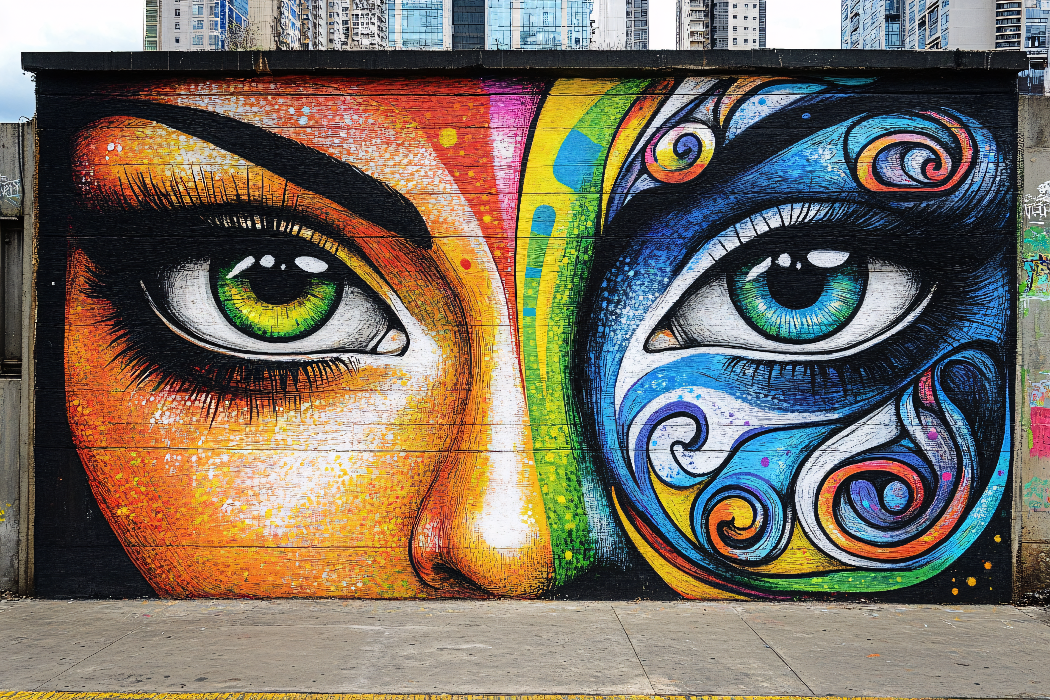 Colorful Eye Mural