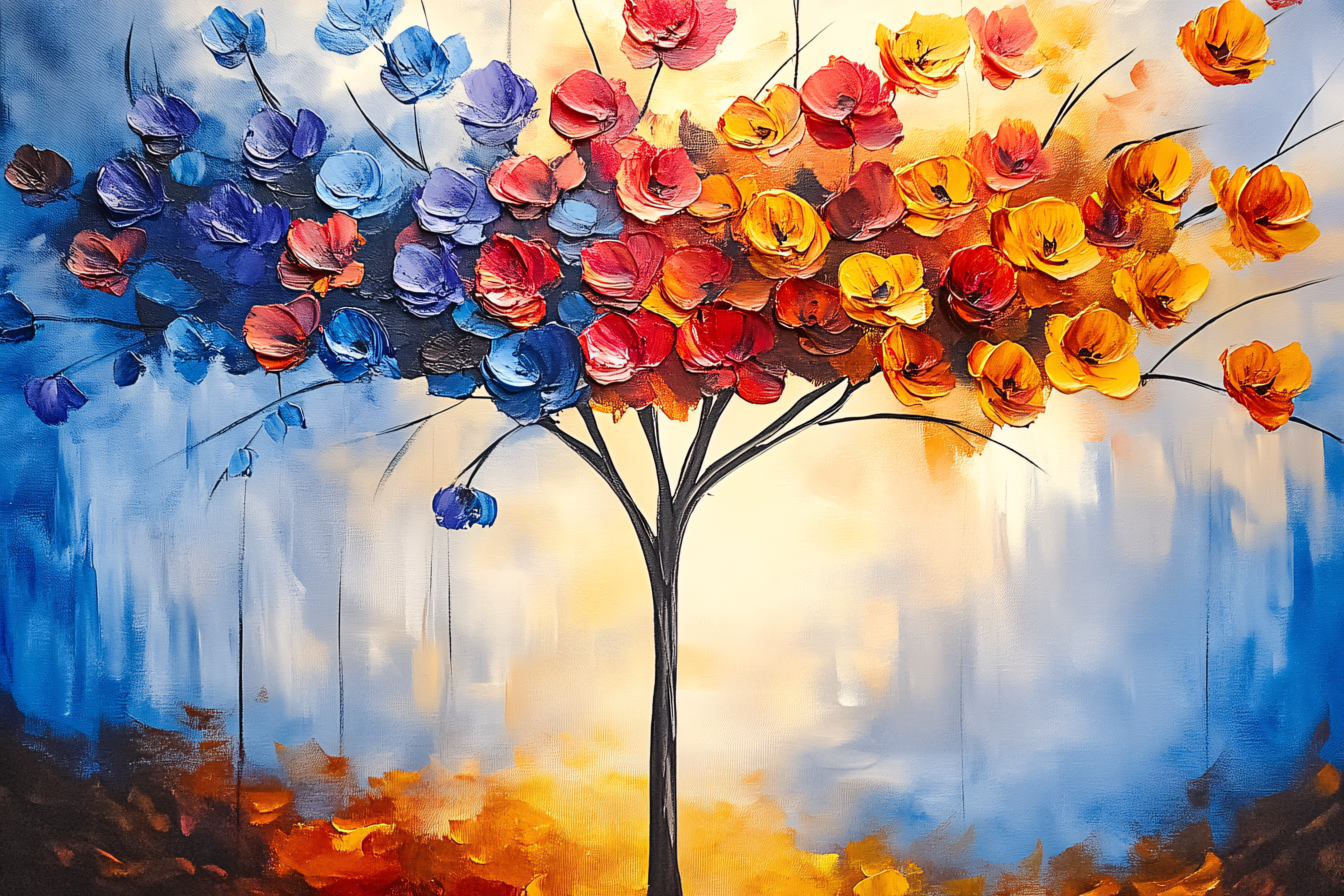 Colorful Floral Tree