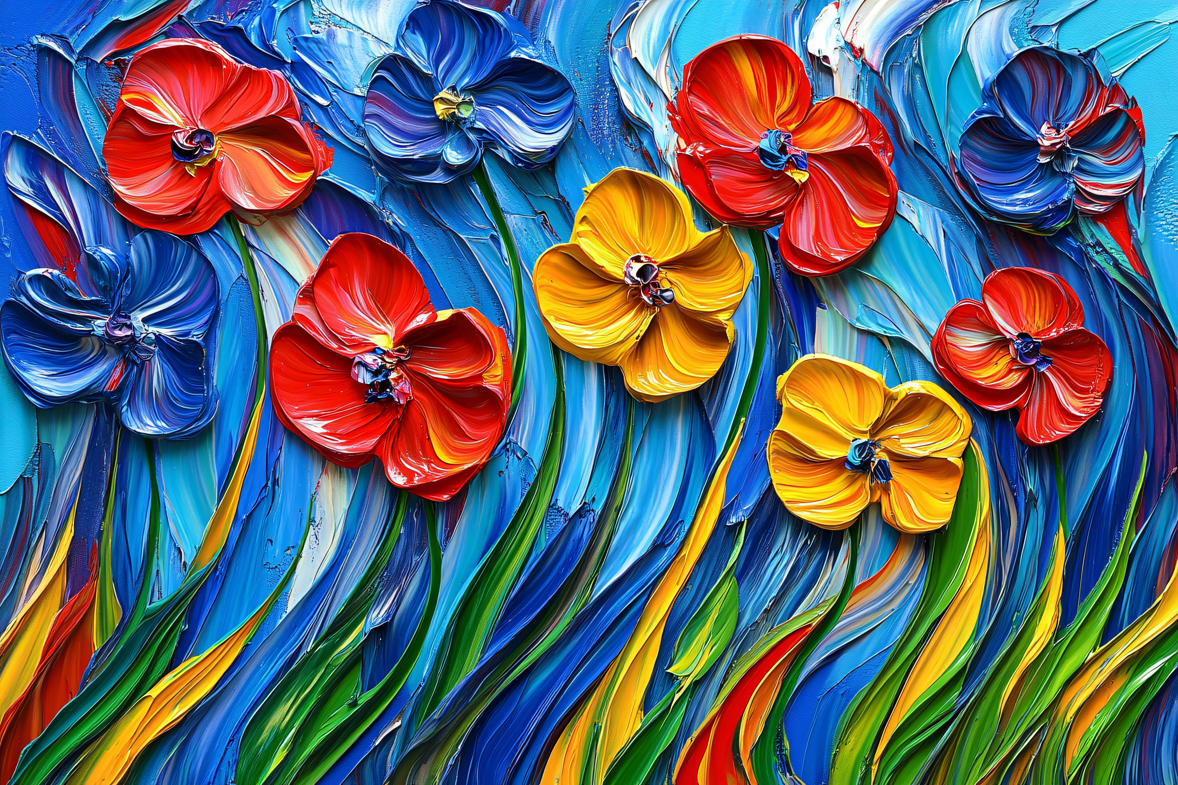 Colorful Flower Field