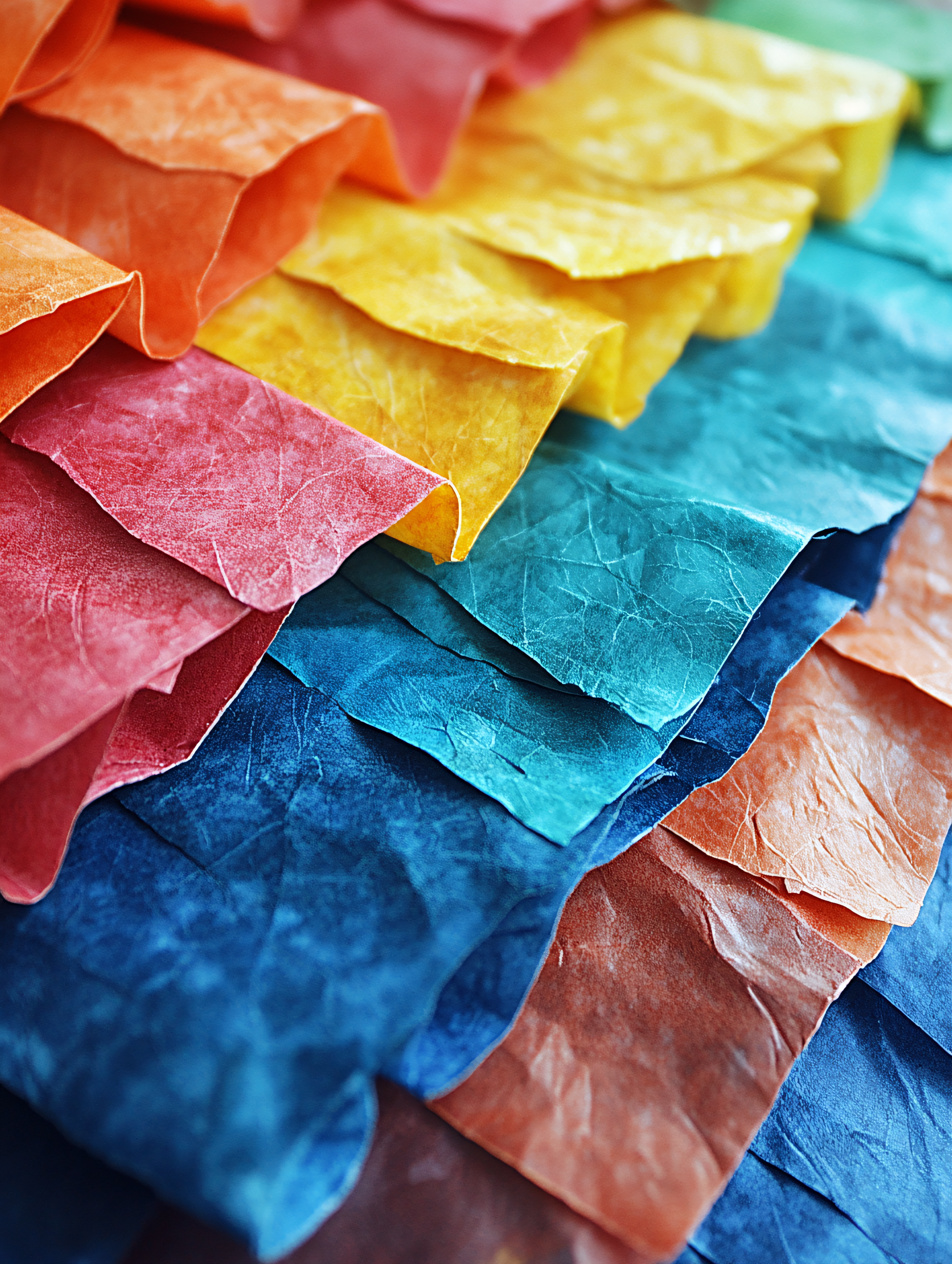 Colorful Folded Paper Texture