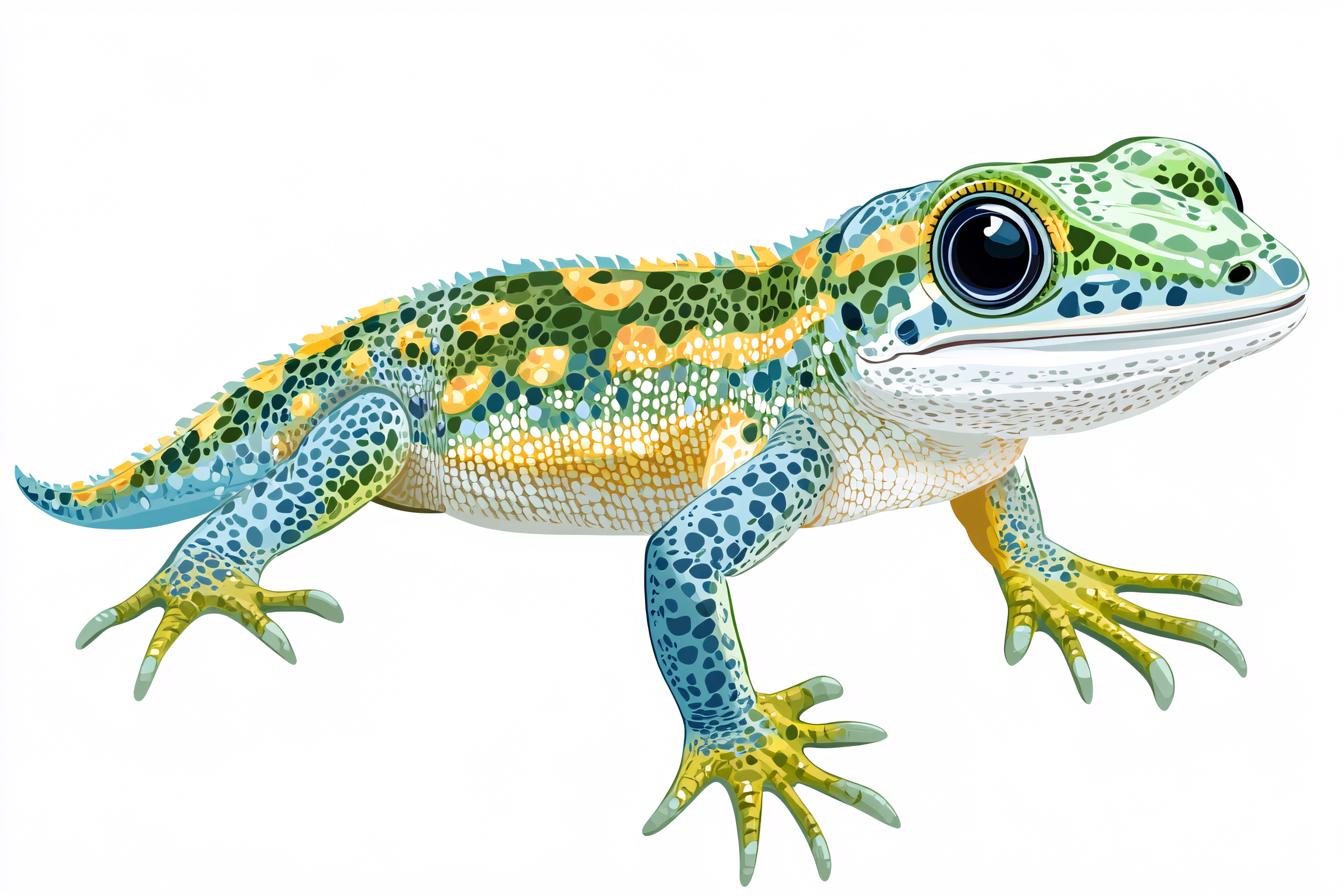 Colorful Gecko Illustration