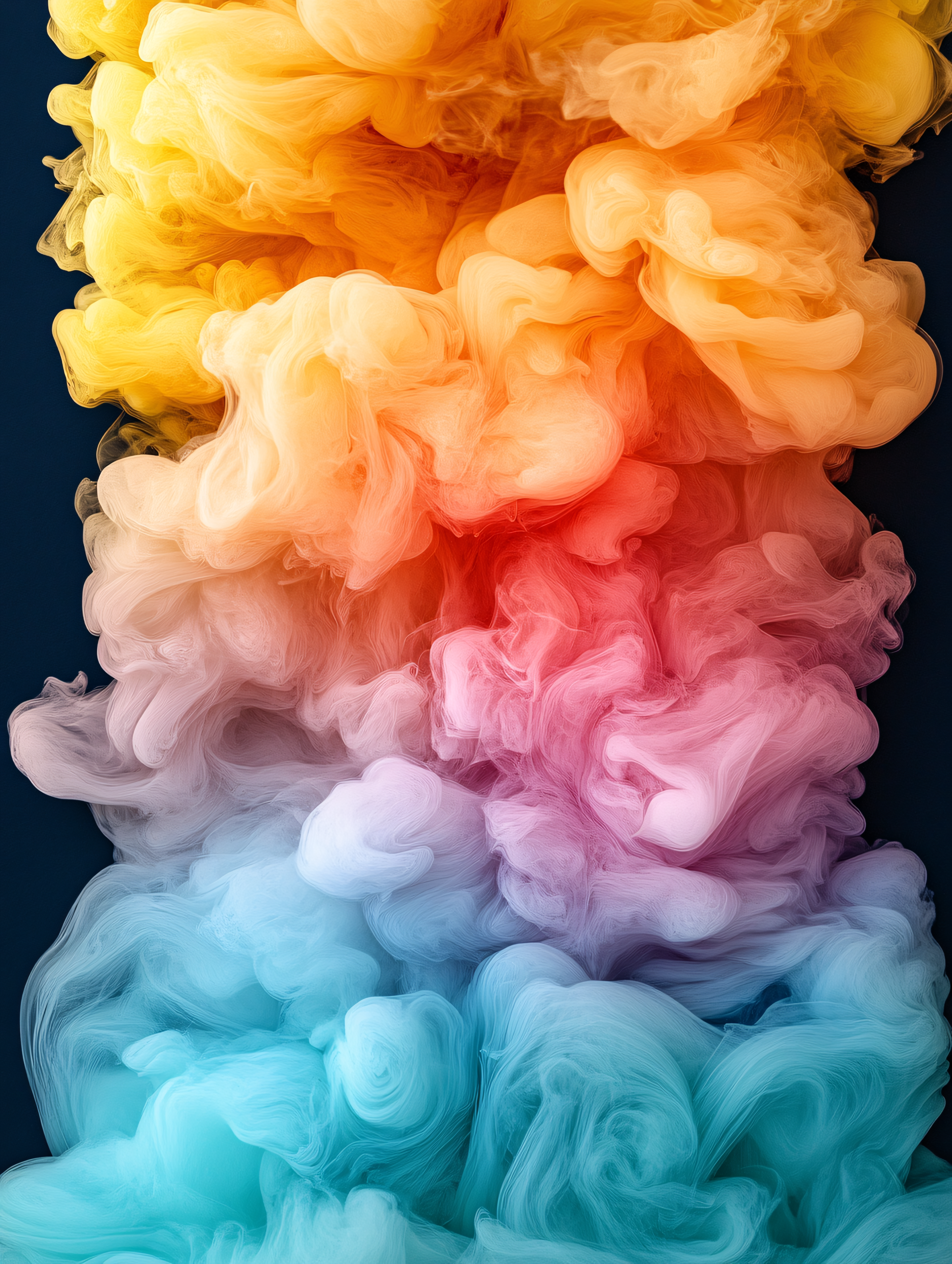Colorful Gradient Smoke Flow
