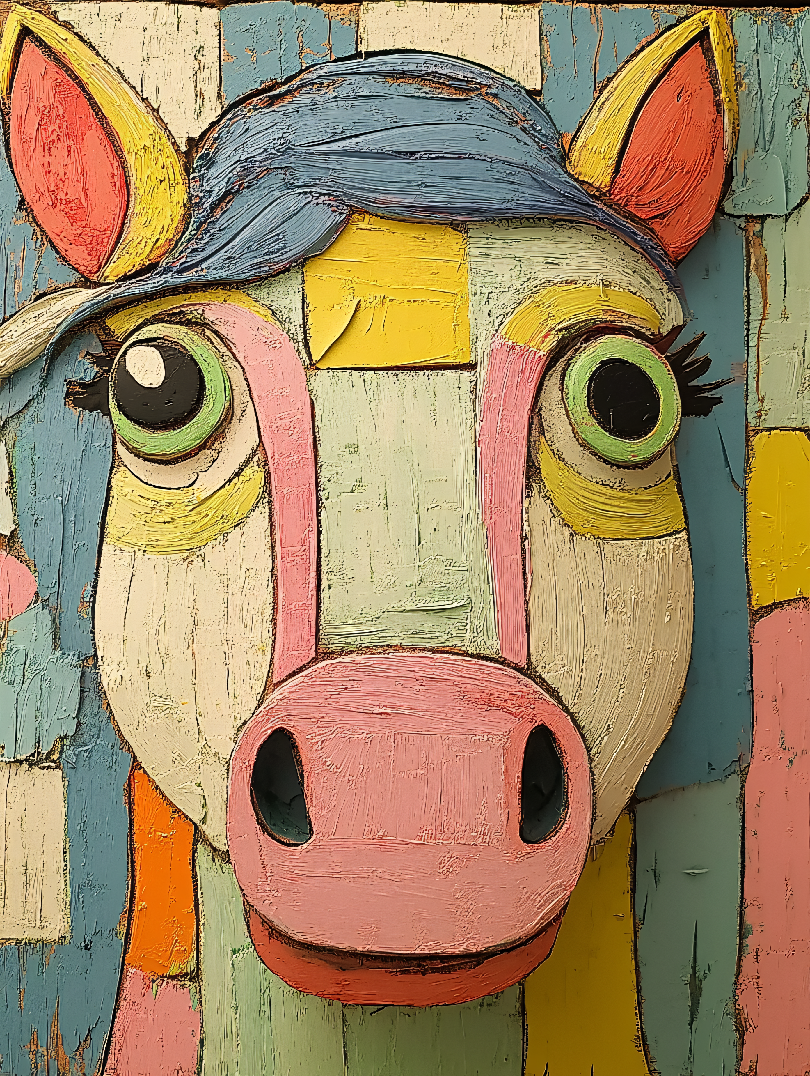 Colorful Horse Portrait