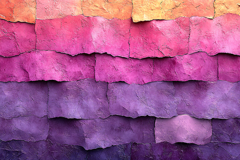 Colorful Layered Stone Wall Texture