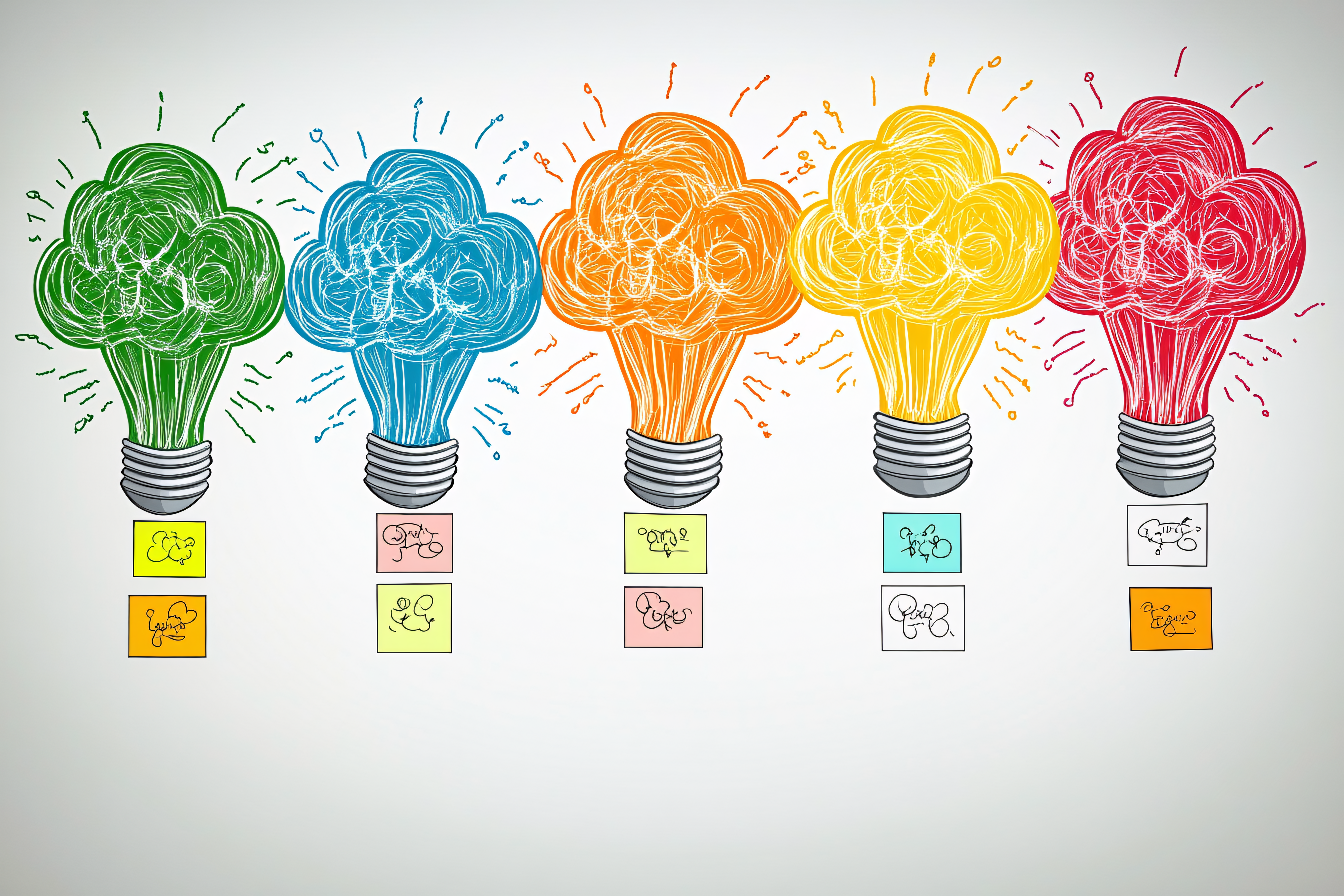 Colorful Light Bulb Ideas