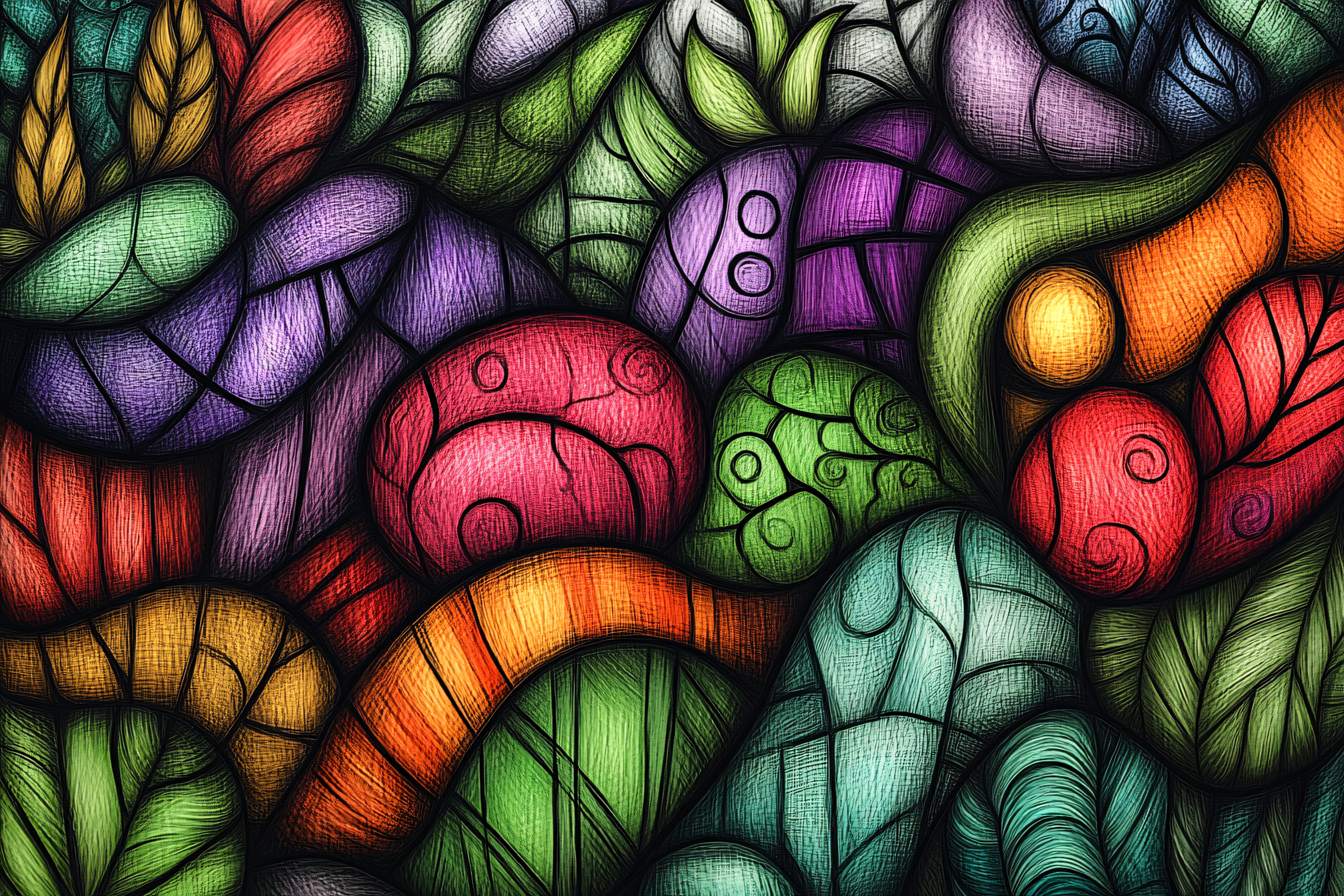 Colorful Organic Forms