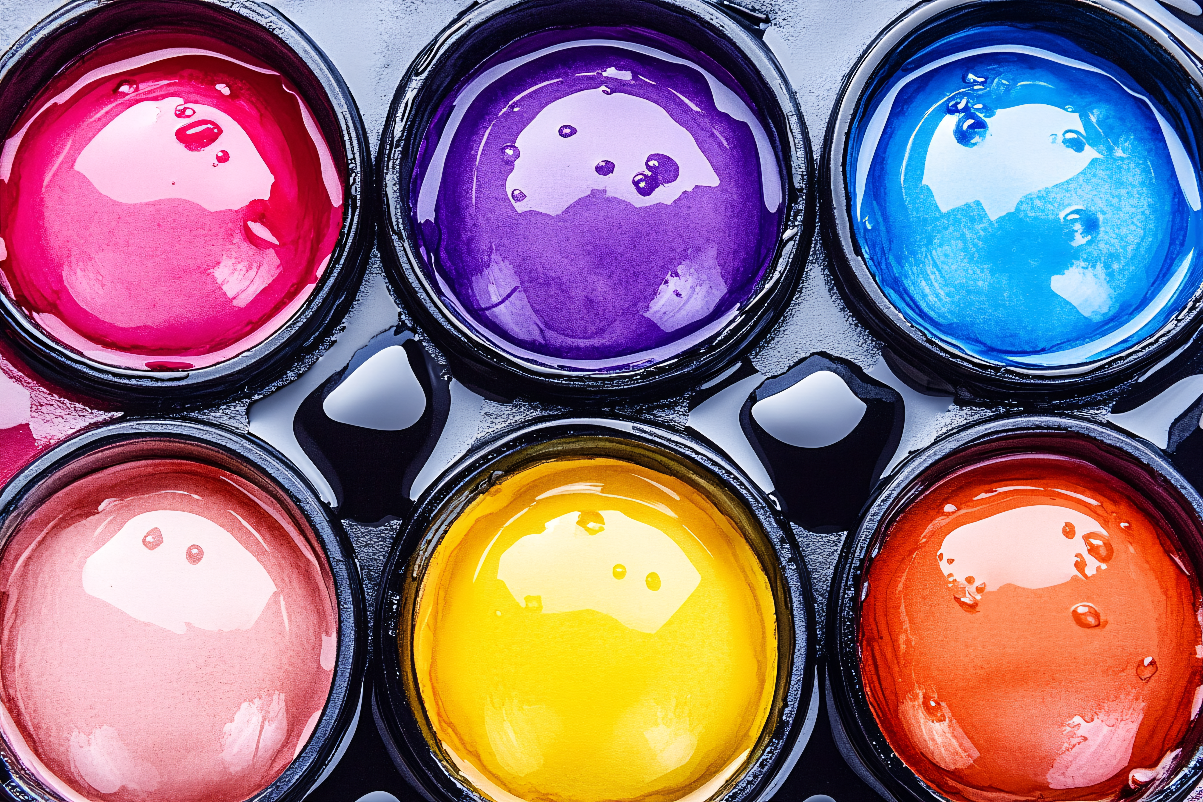 Colorful Paint Palette