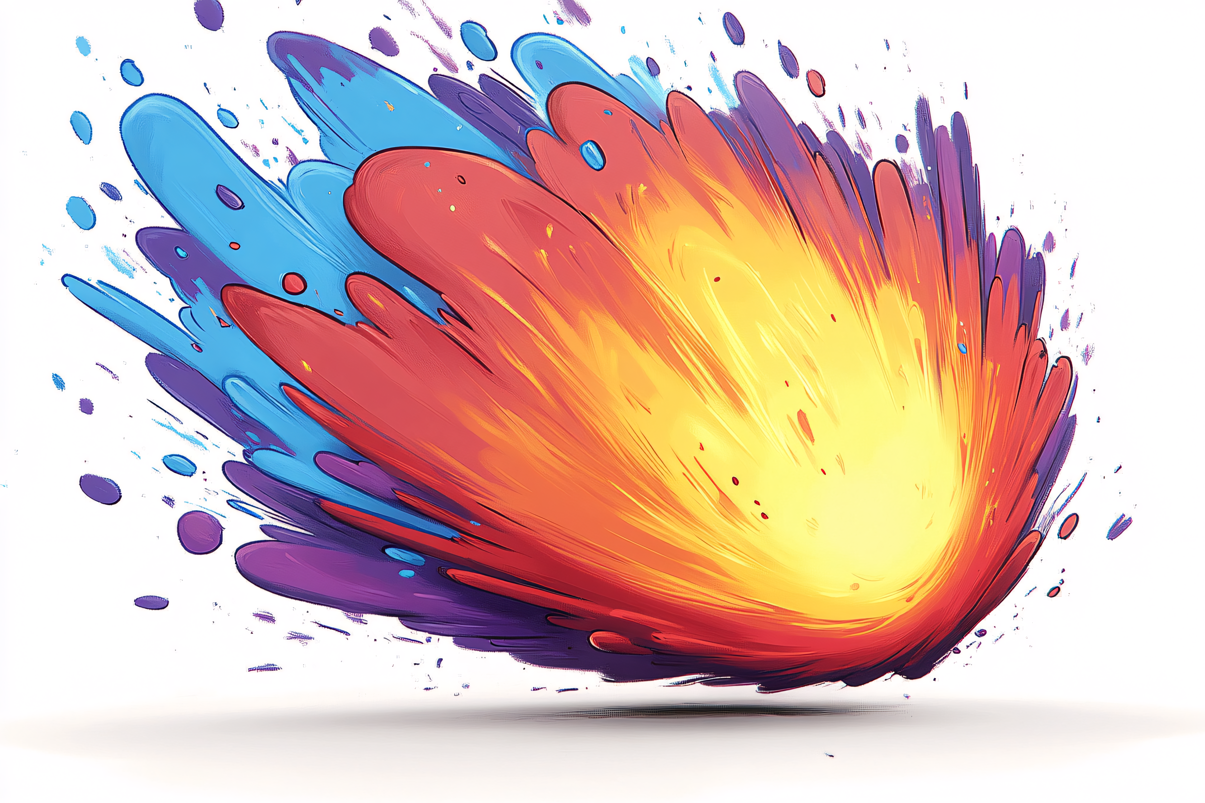 Colorful Paint Splash Explosion