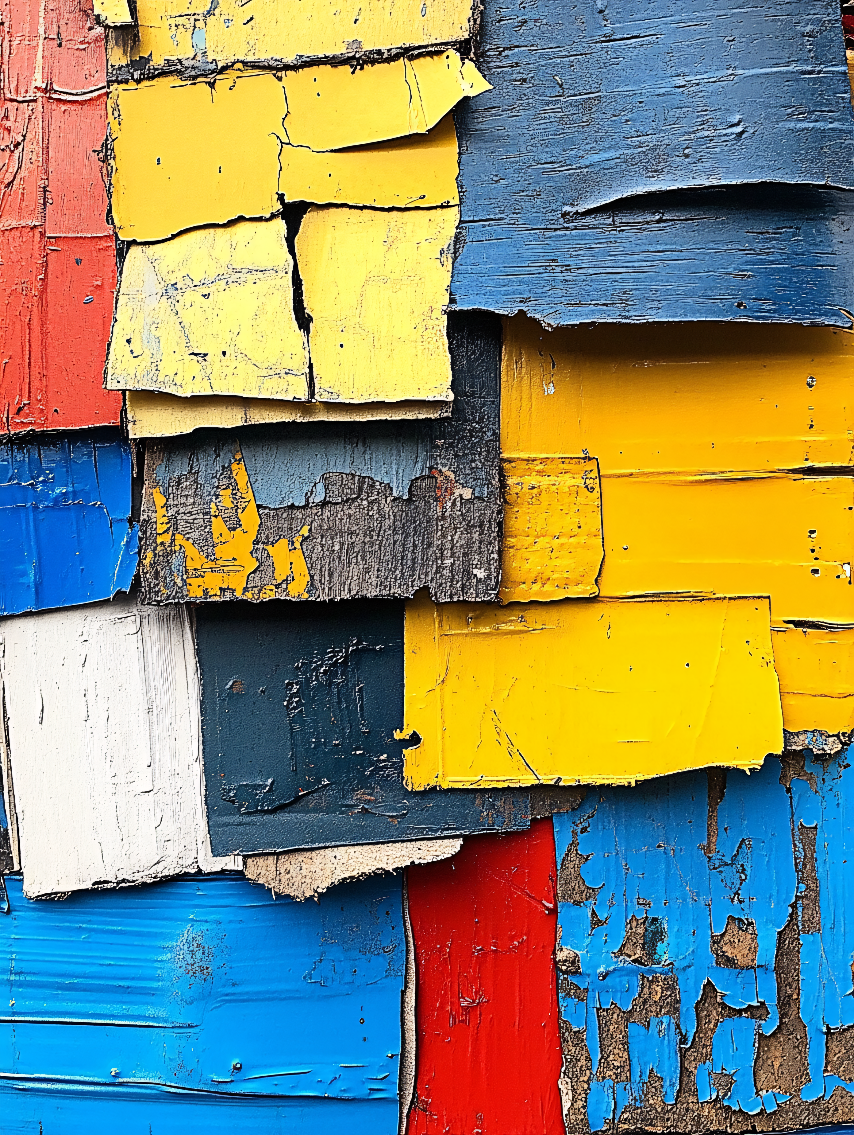 Colorful Painted Wooden Shingles