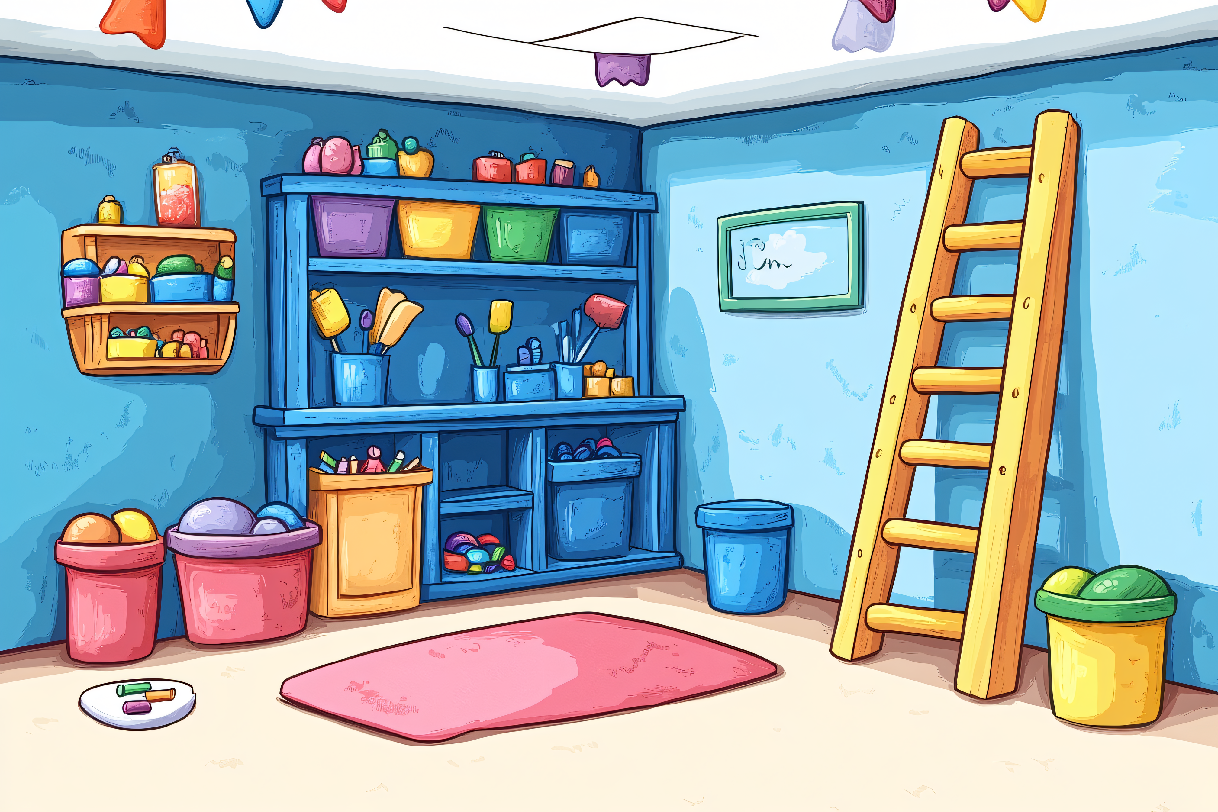 Colorful Playroom Interior