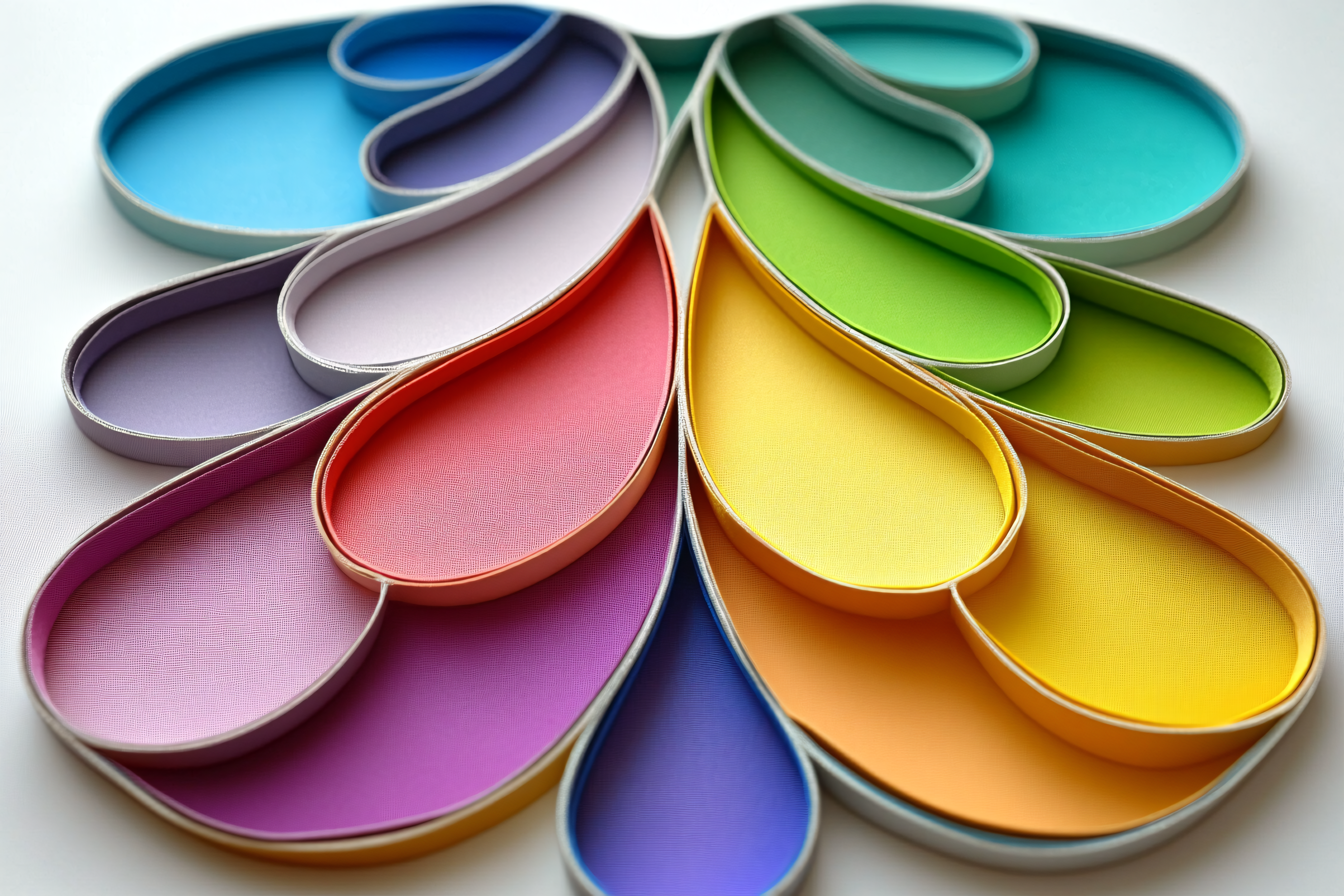 Colorful Quilled Paper Design