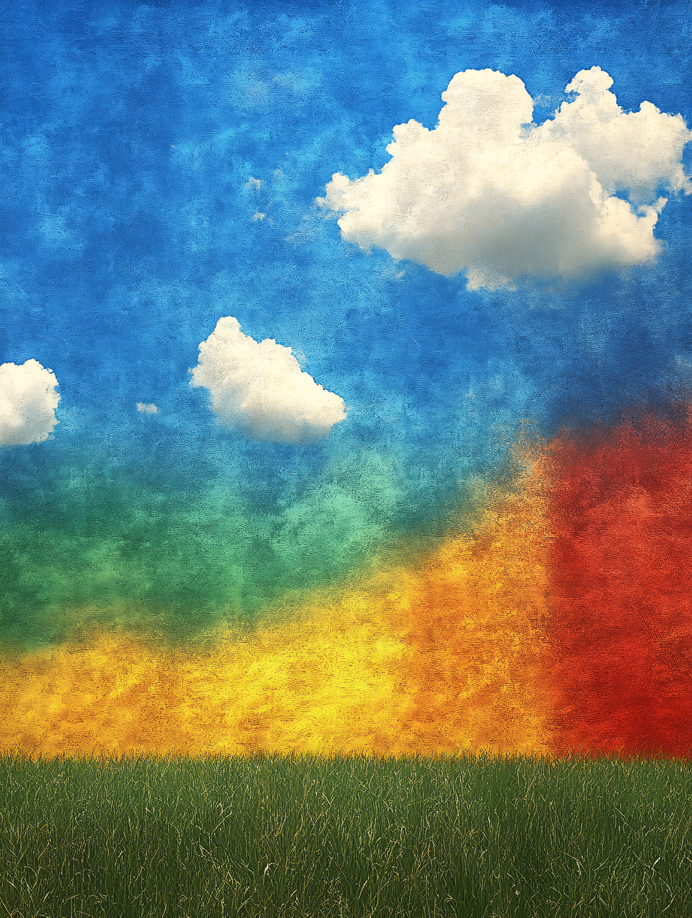 Colorful Sky and Field