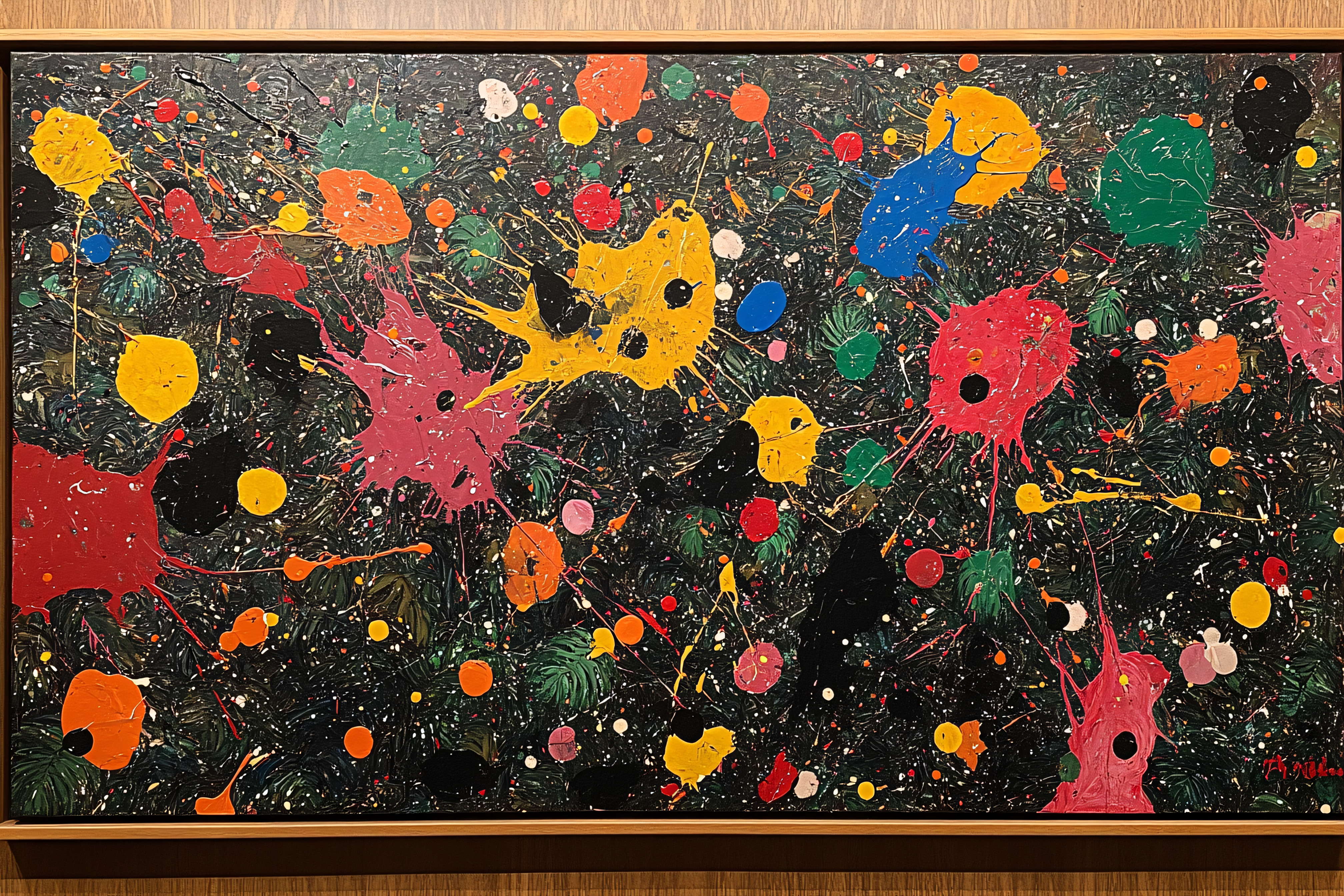 Colorful Splatter Abstract