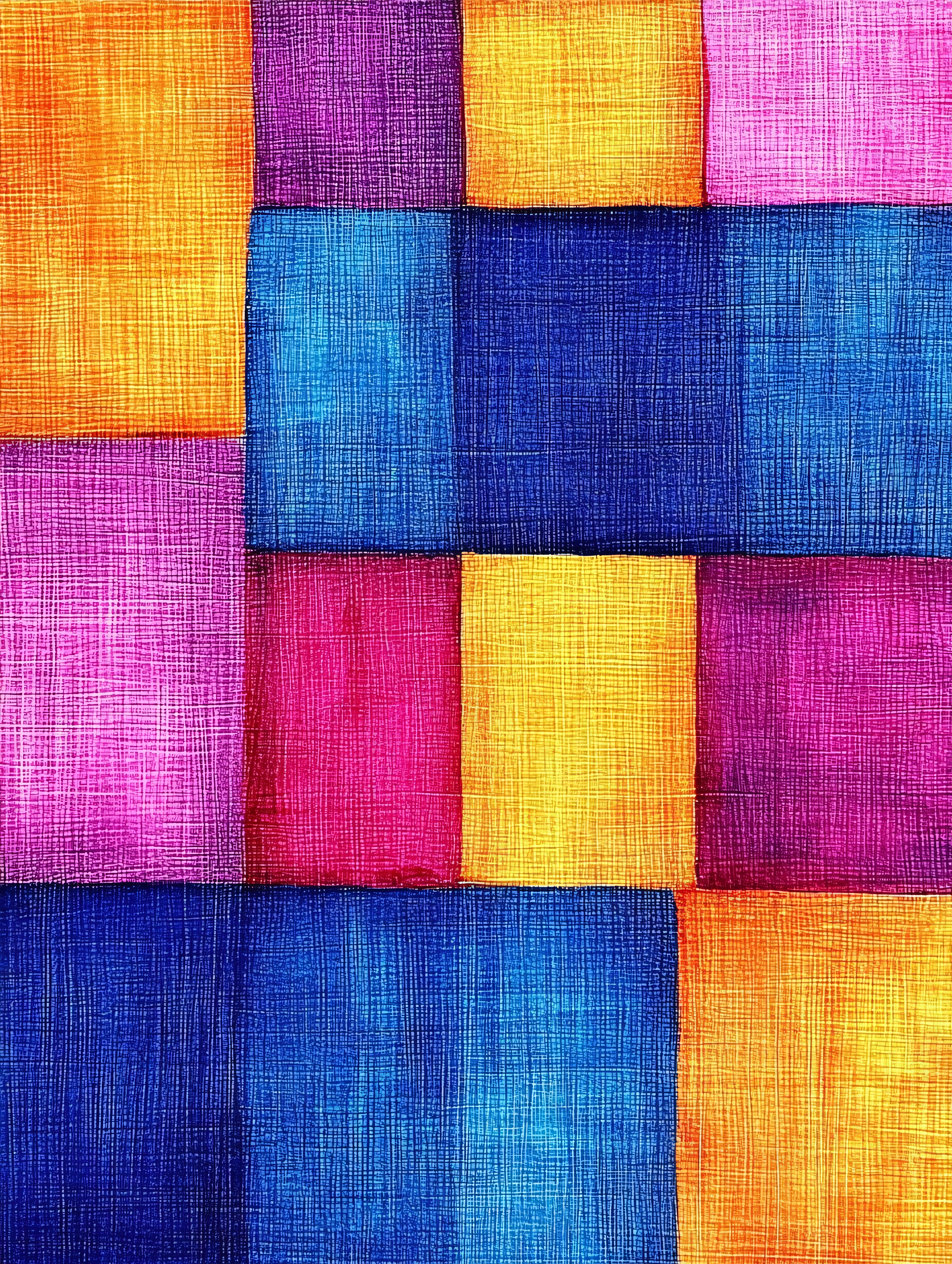 Colorful Square Grid Pattern