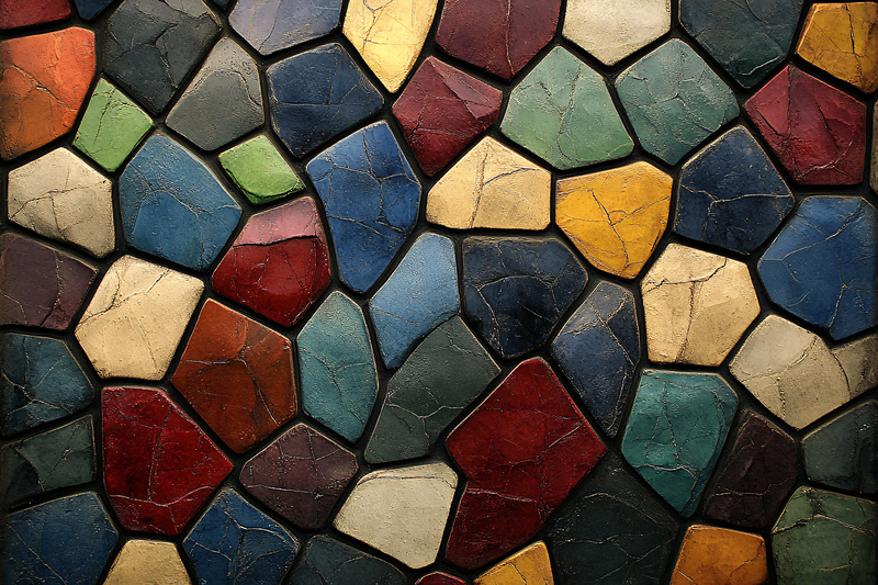 Colorful Stone Mosaic Texture